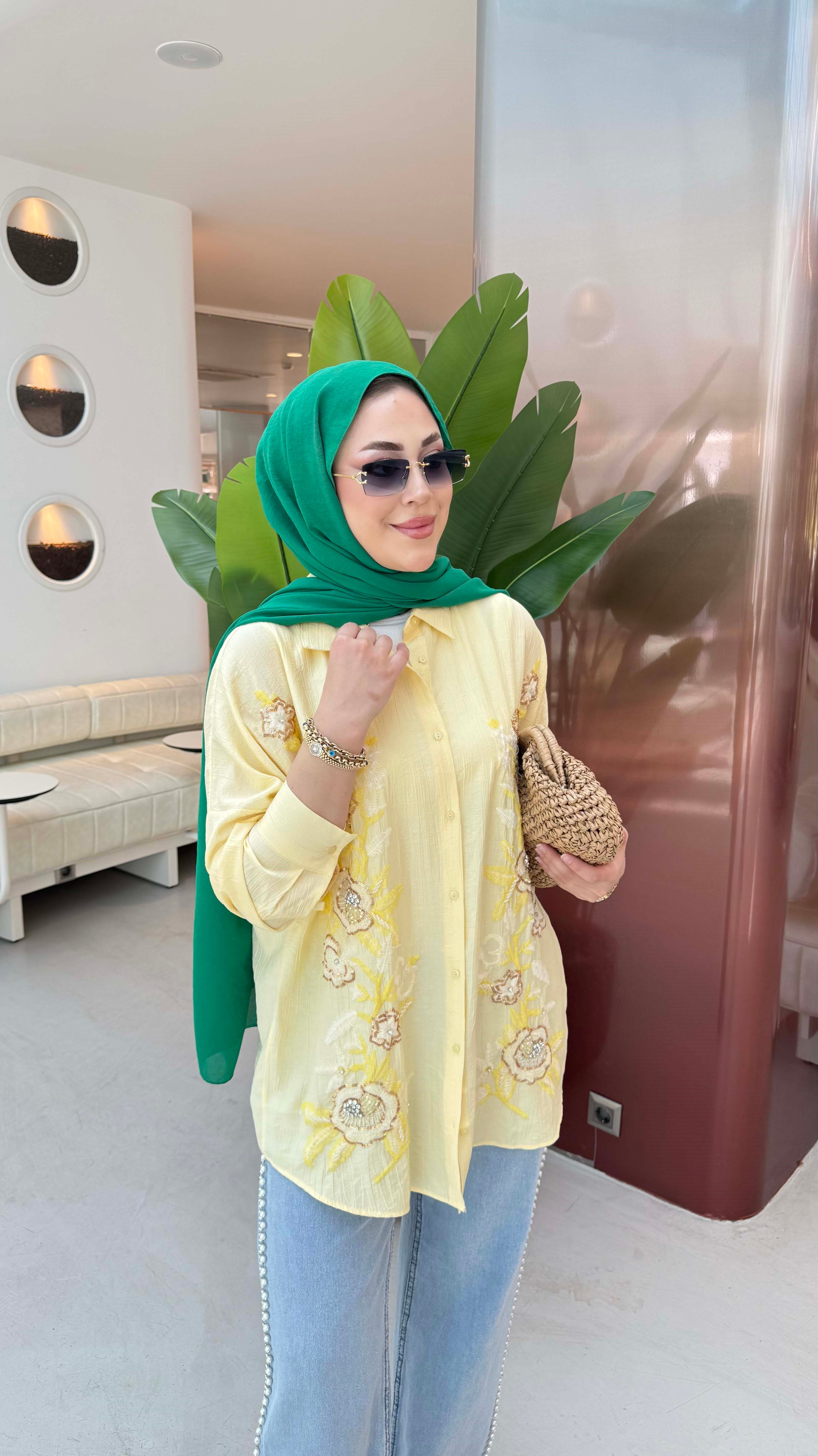 Mika Gömlek Sarı 5462