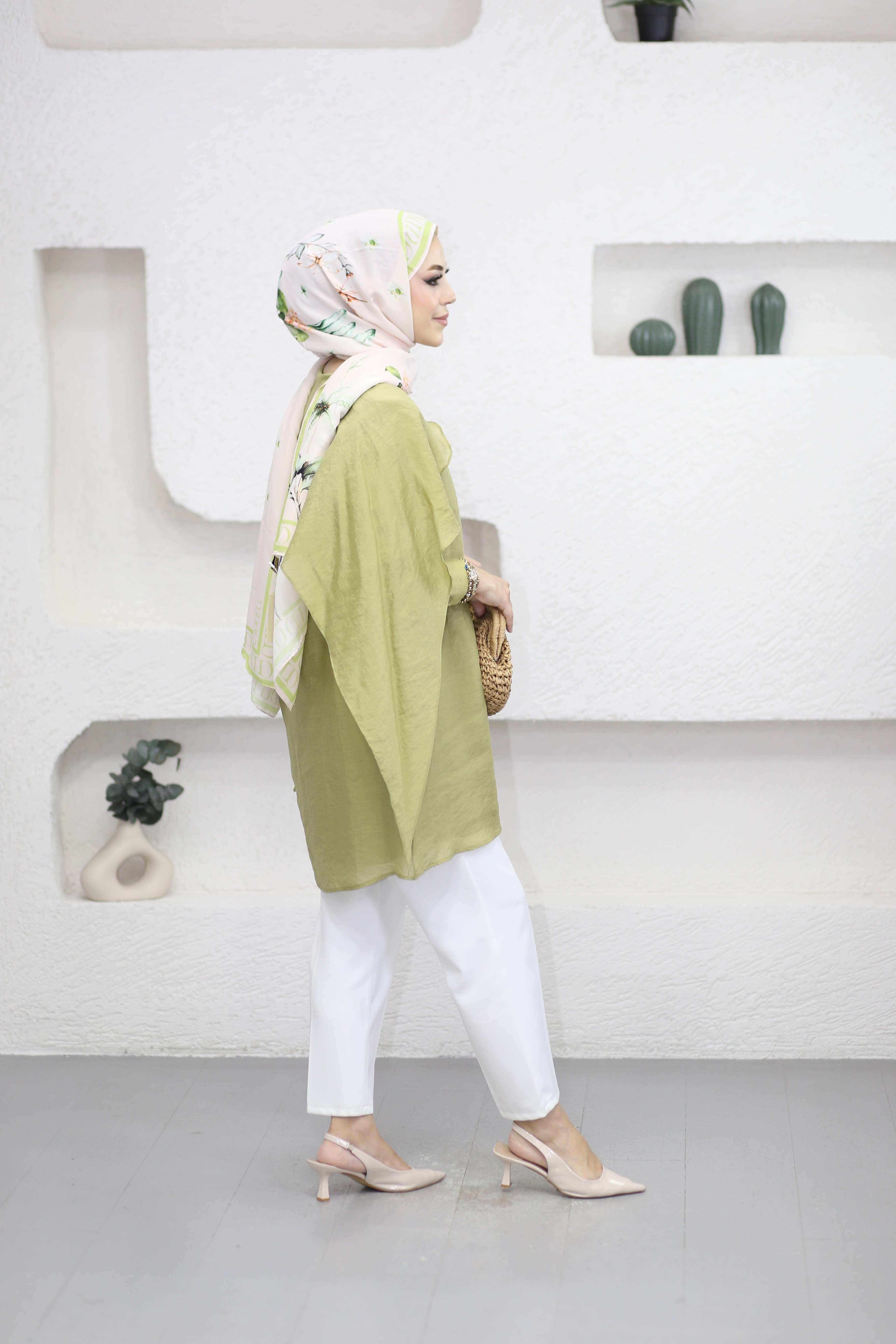 Zeliş Tunik Yağ Yeşili 3236