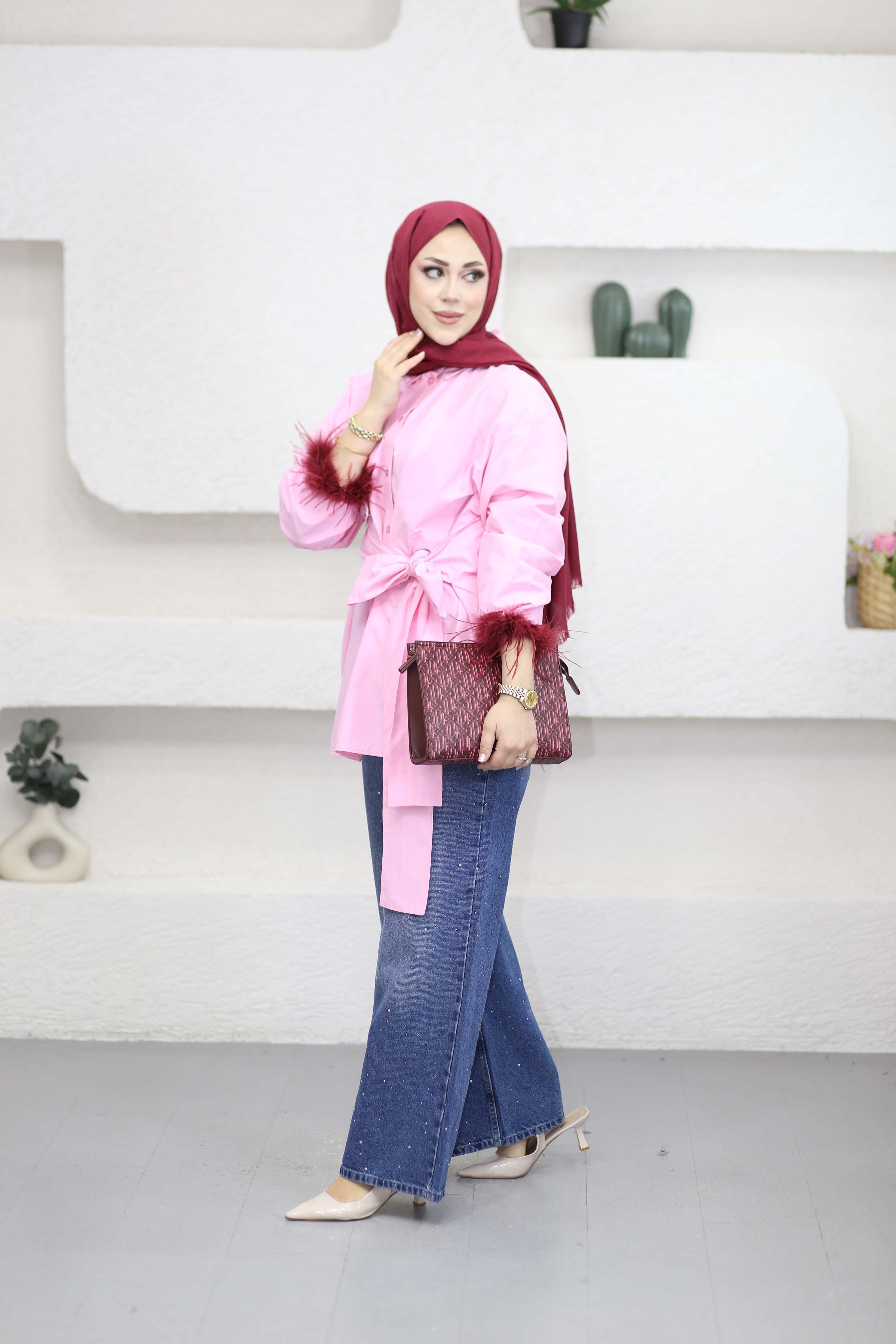 Kokoş Gömlek Pembe 3005