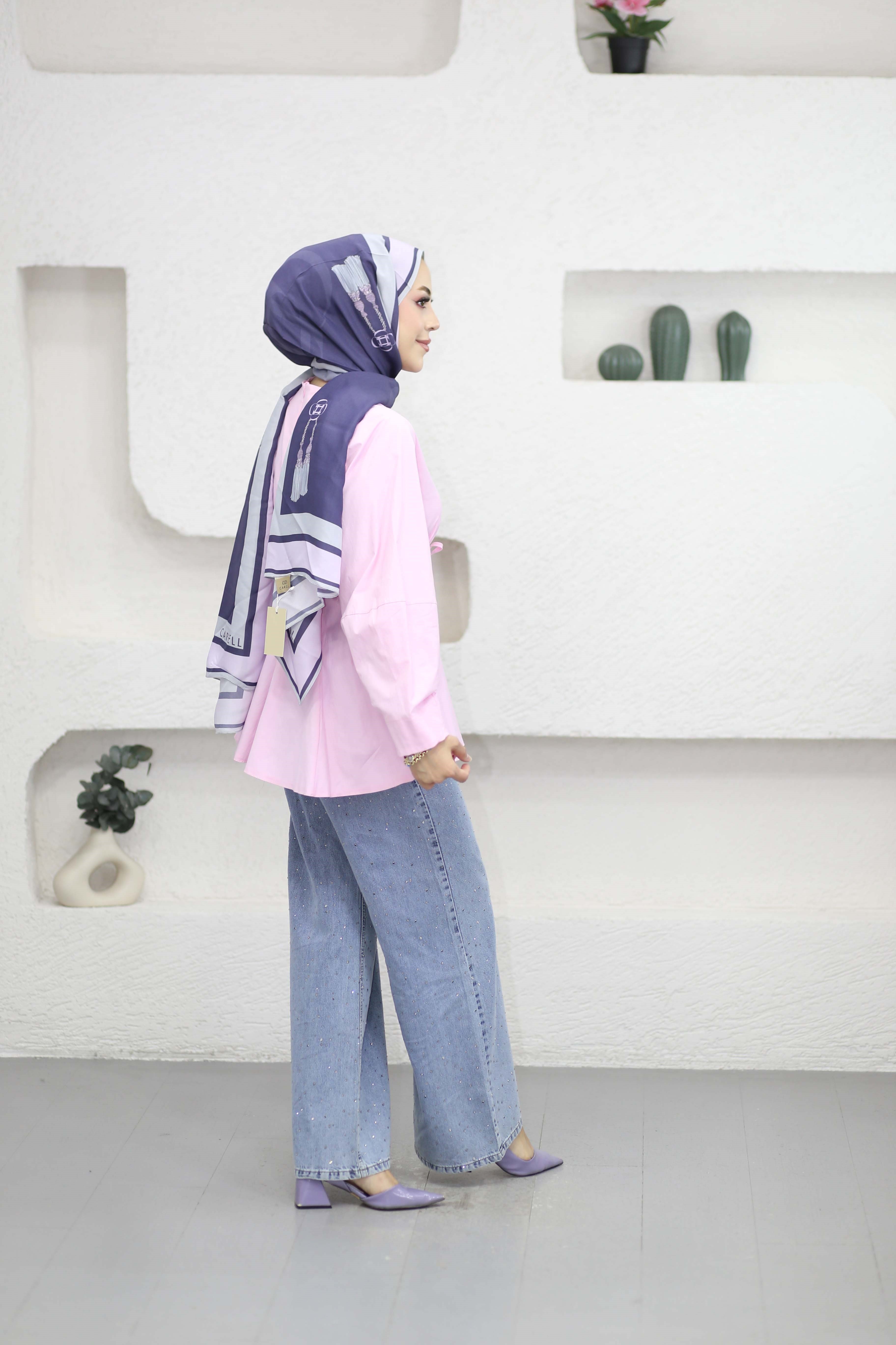 Balon Kol Tunik Pembe 1367