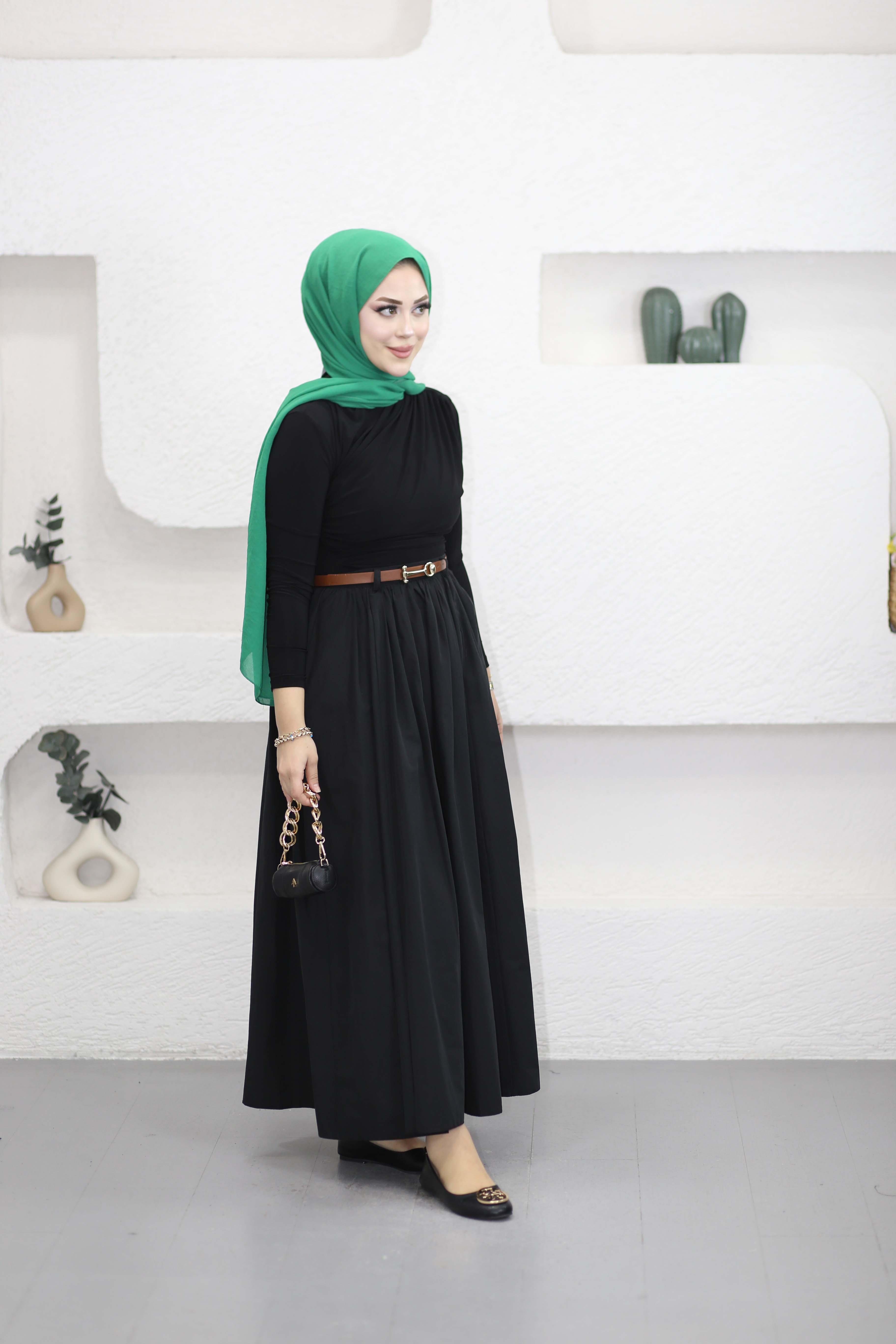Drapeli Bluz Siyah 9871