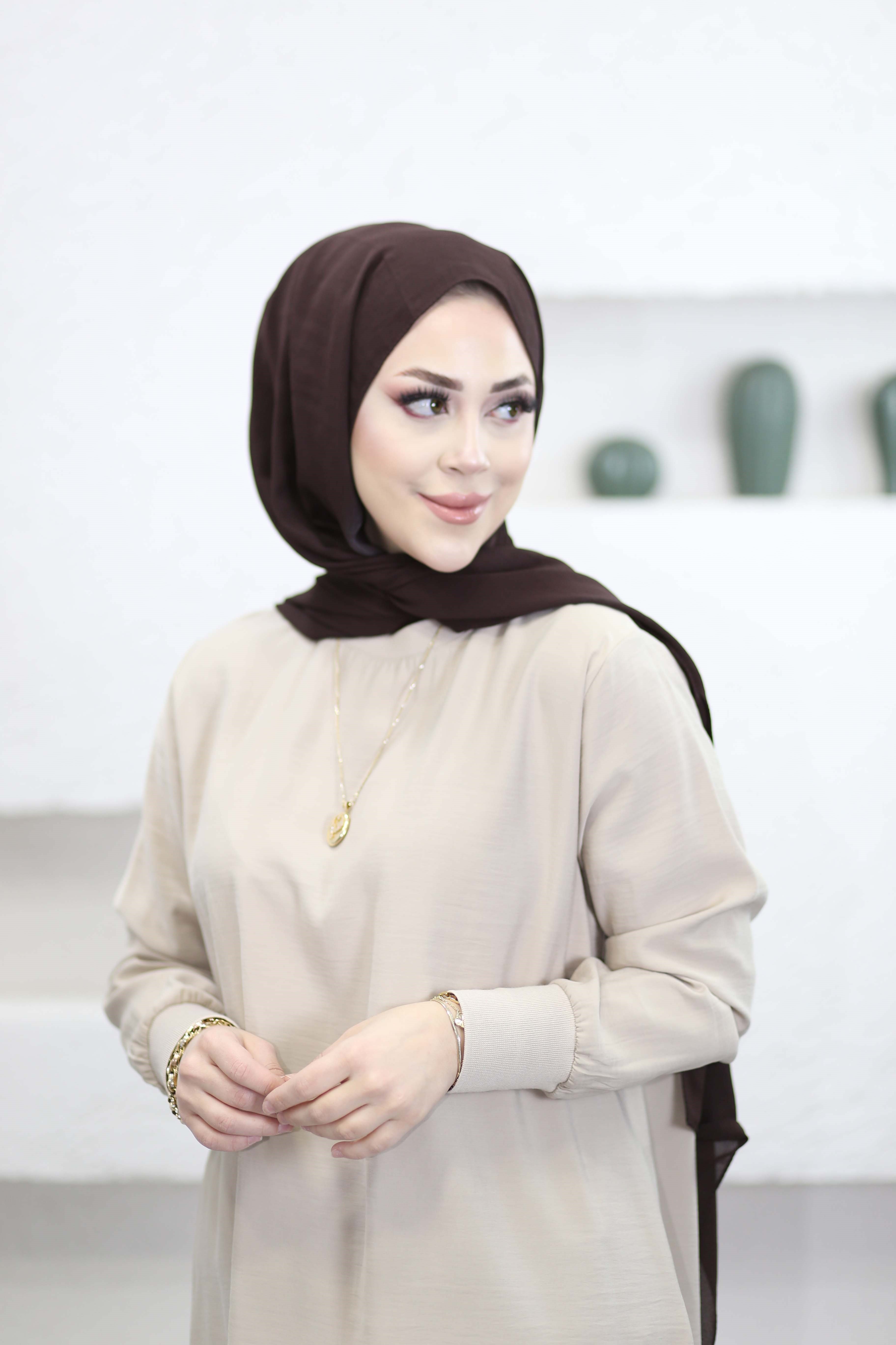 Basıc Tunik Bej 4666