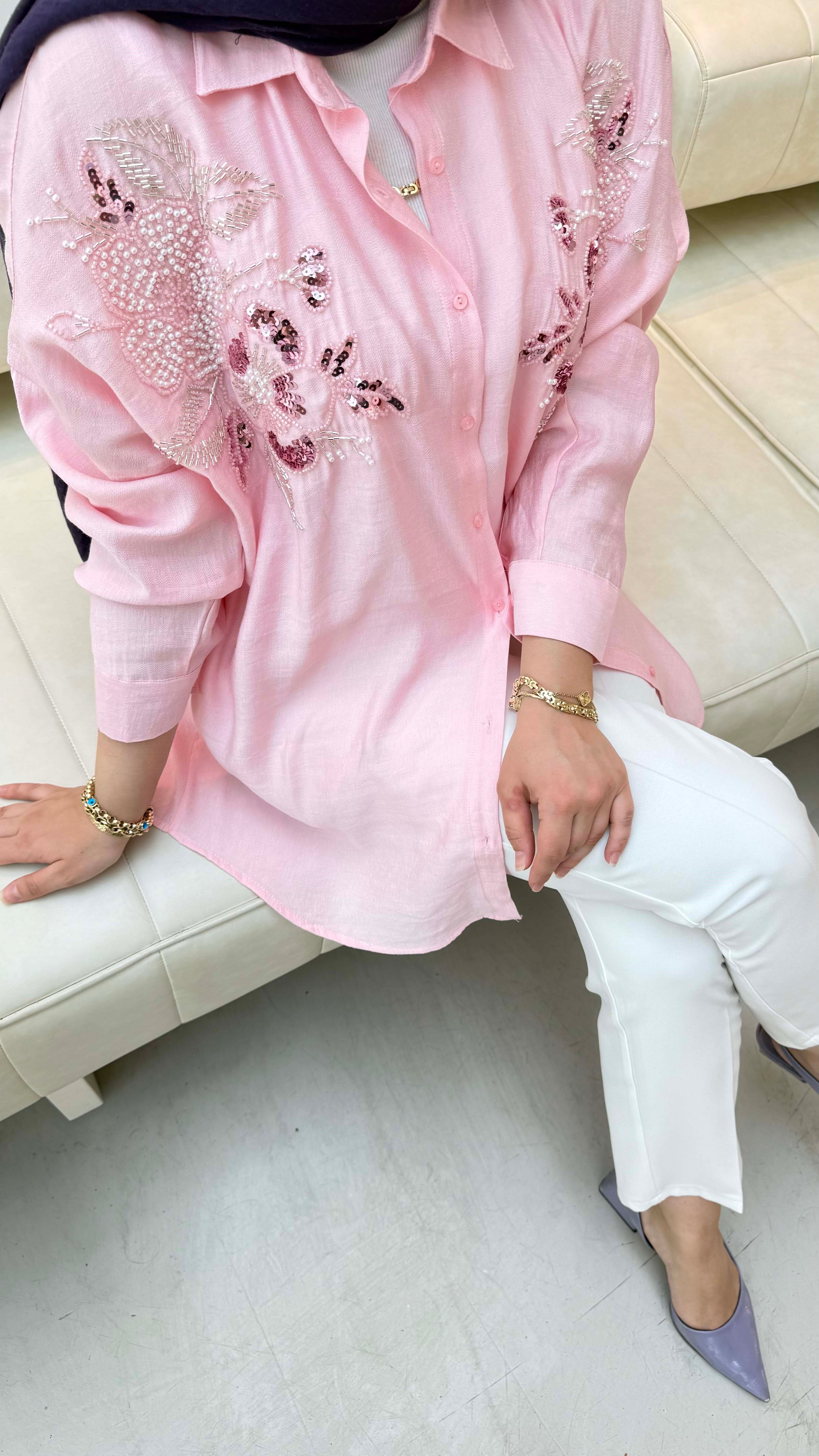 Selin Gömlek Pembe 5470