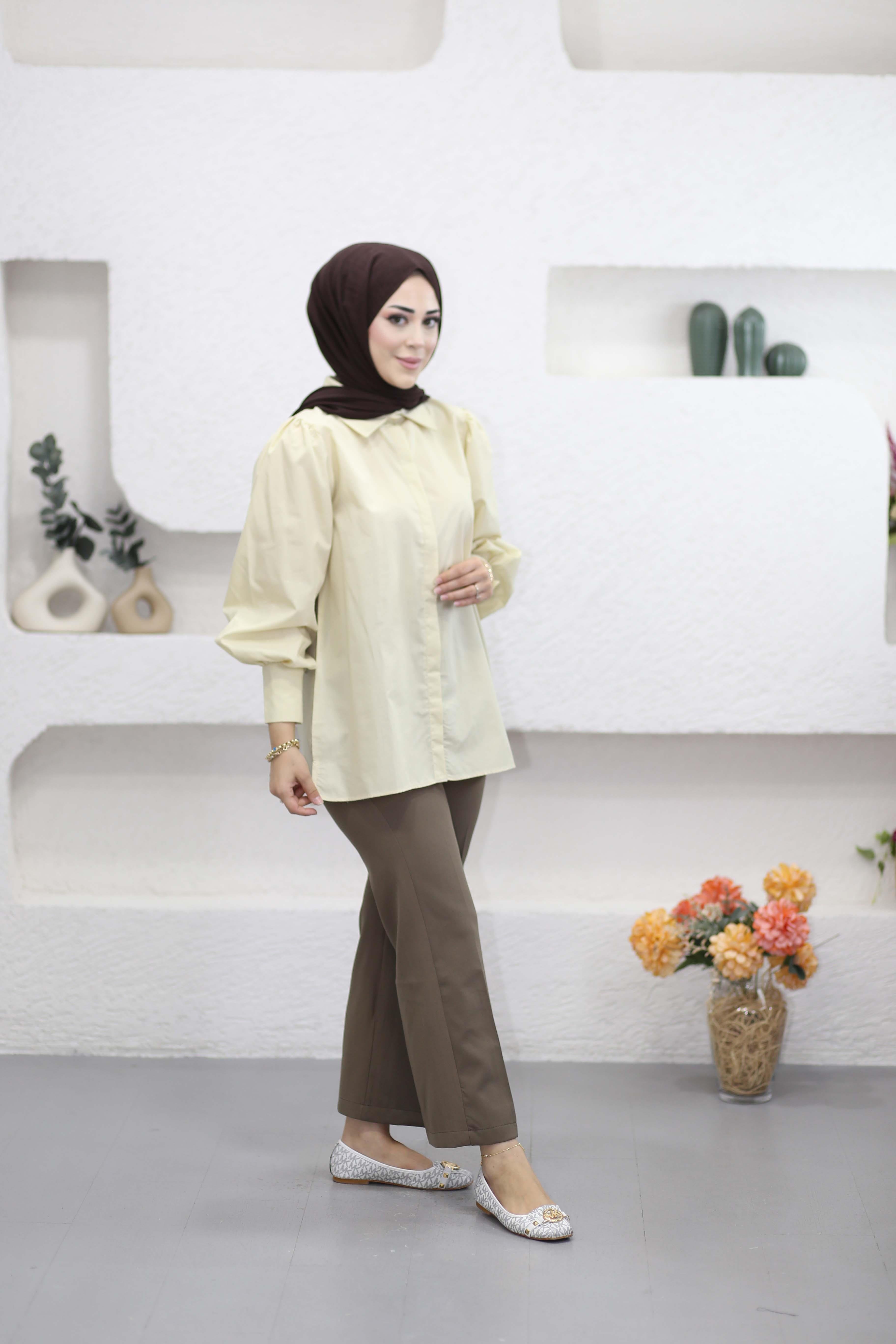 Premium Poplin Gömlek Tereyağ 26014