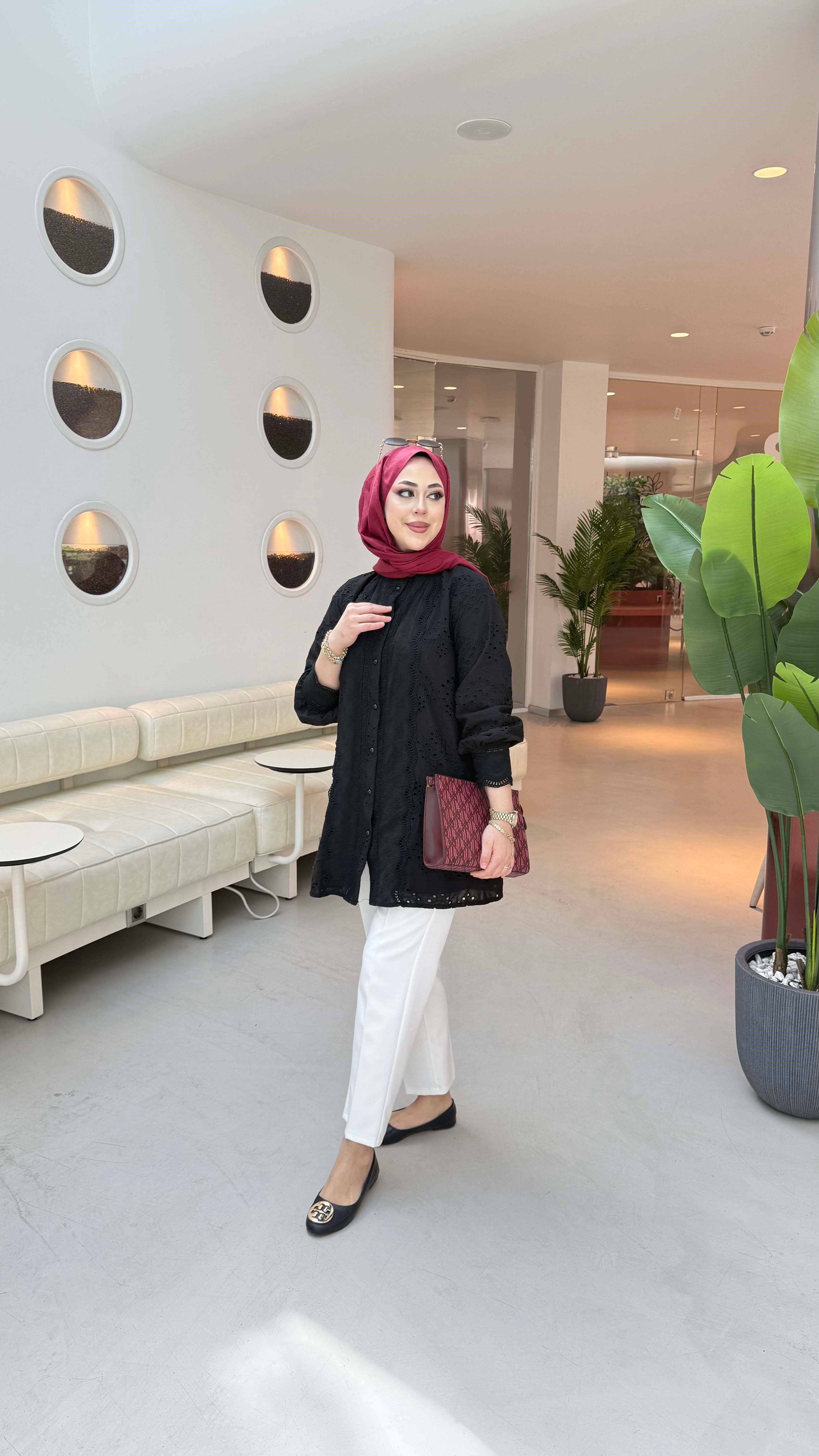 Afra Gömlek Siyah 2001