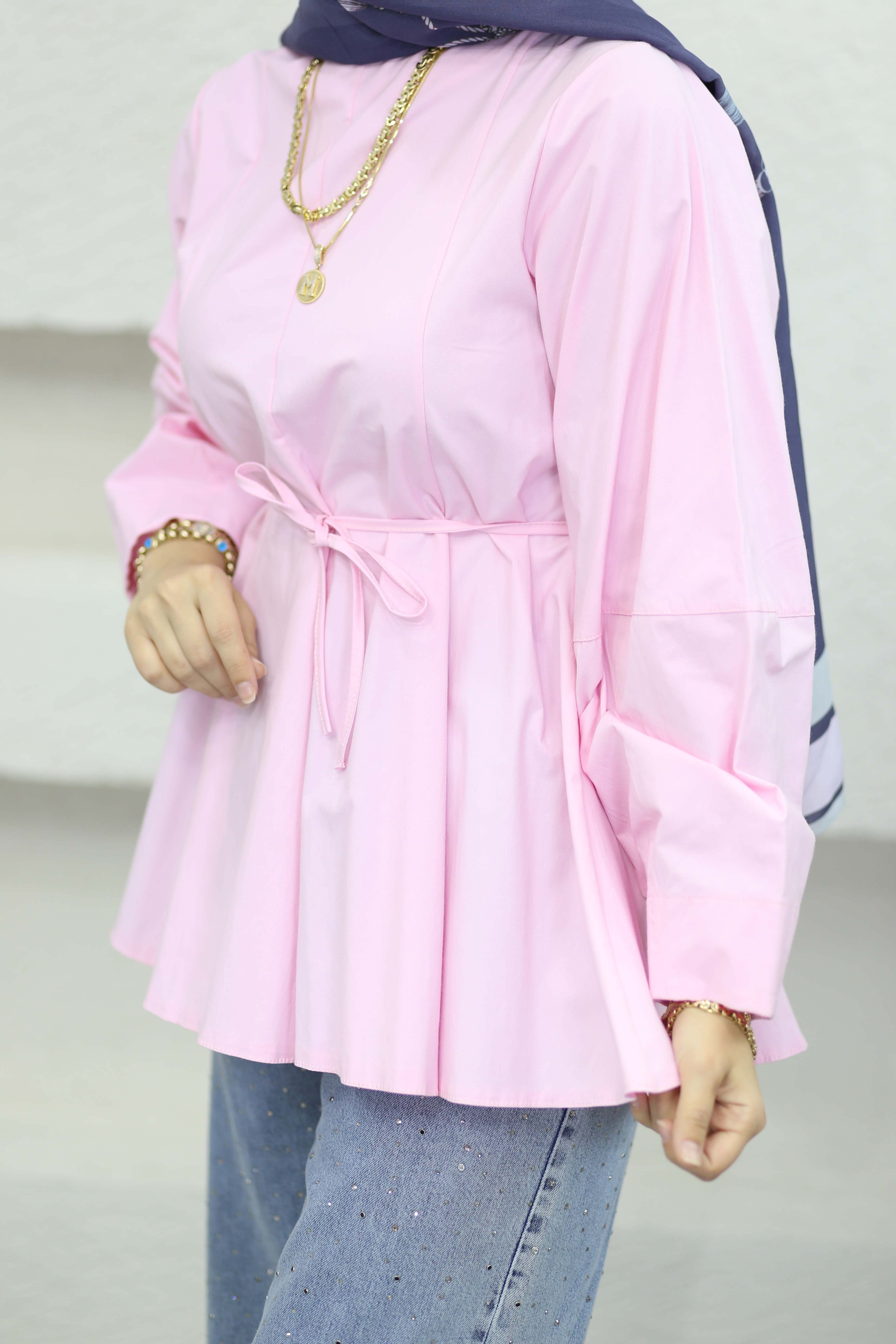 Balon Kol Tunik Pembe 1367