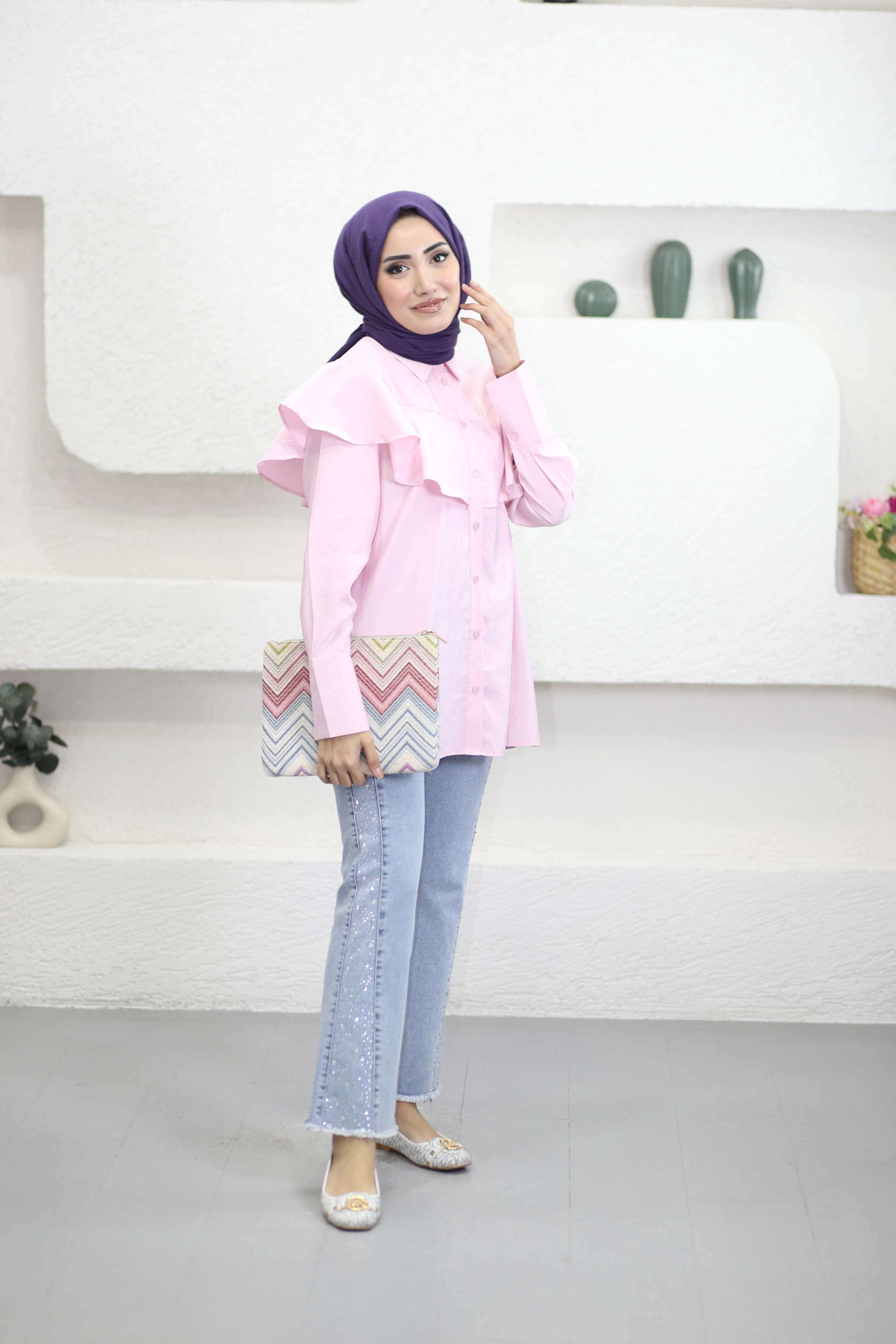 Yazgı Gömlek Pembe 6317