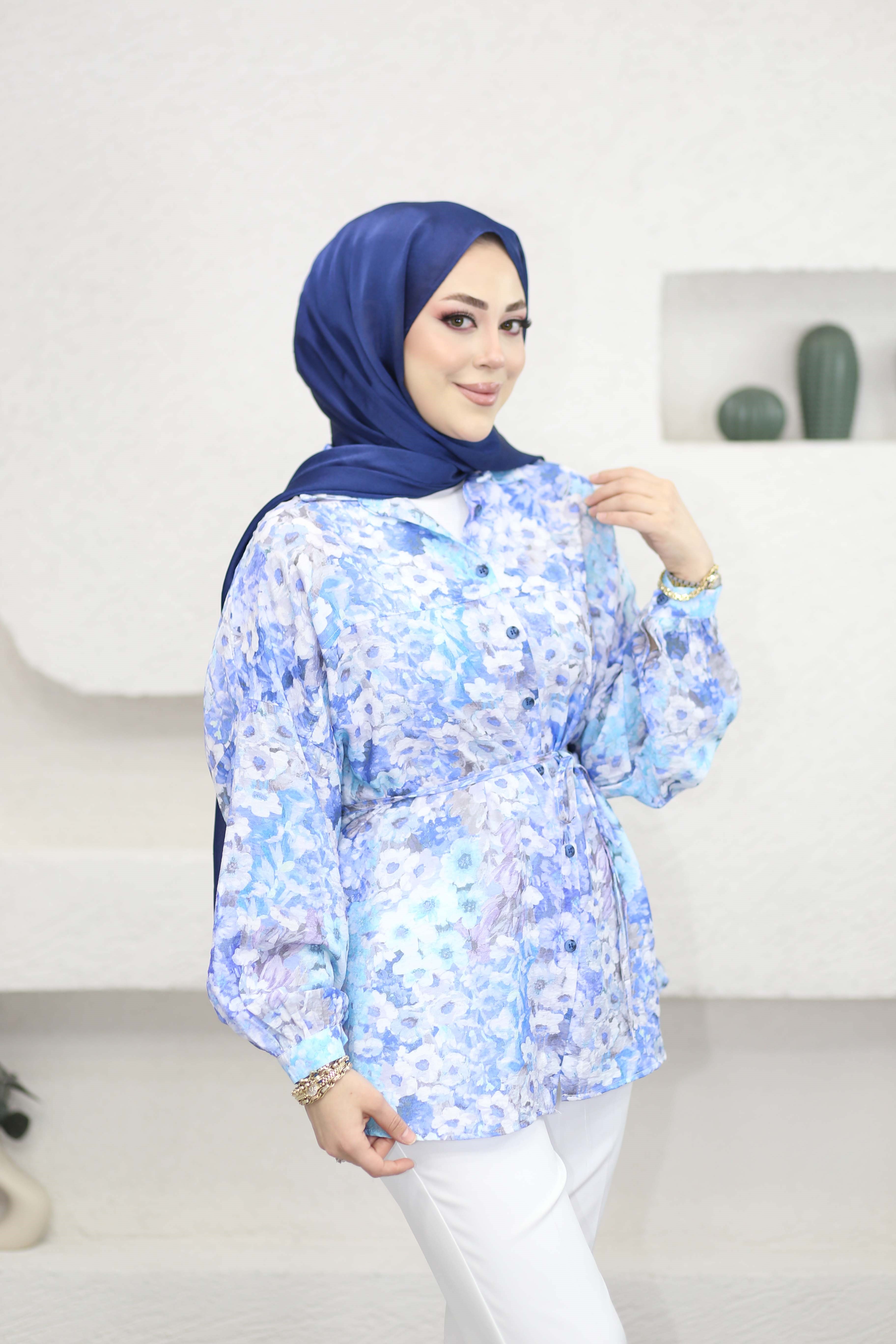 Yasemin Gömlek Mavi 2311