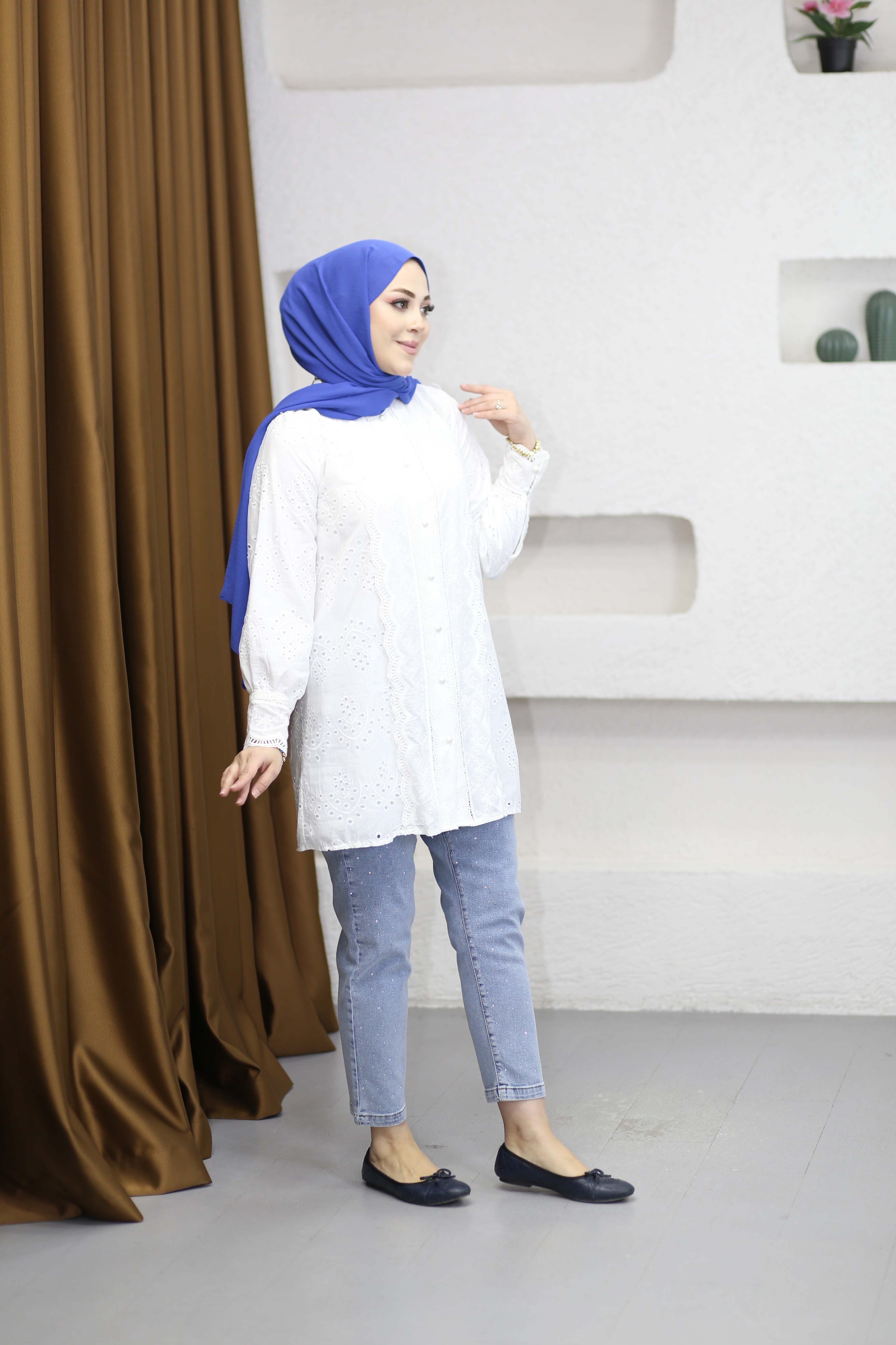 Afra Gömlek Beyaz 2001