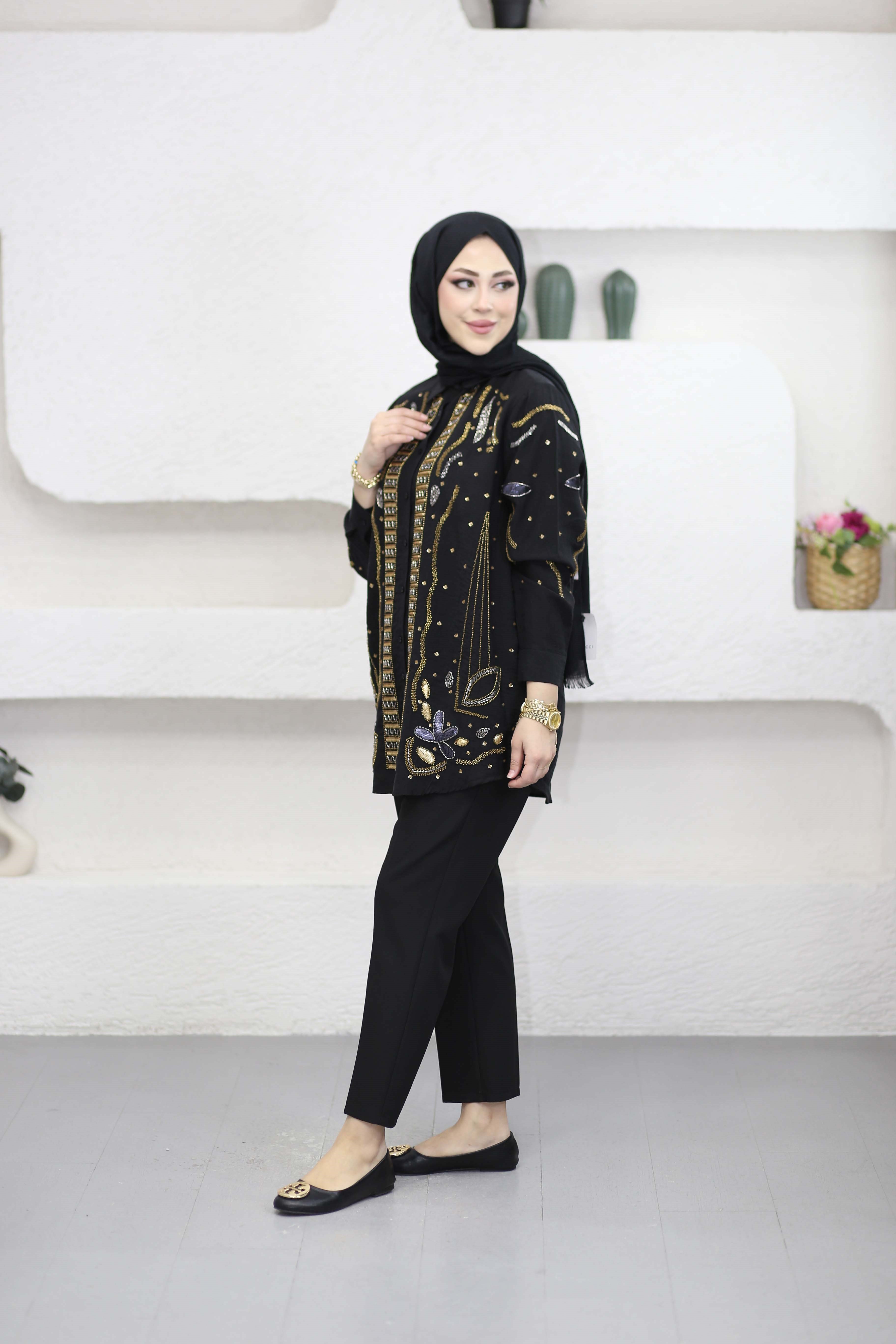 Sharm Gömlek Siyah 34840