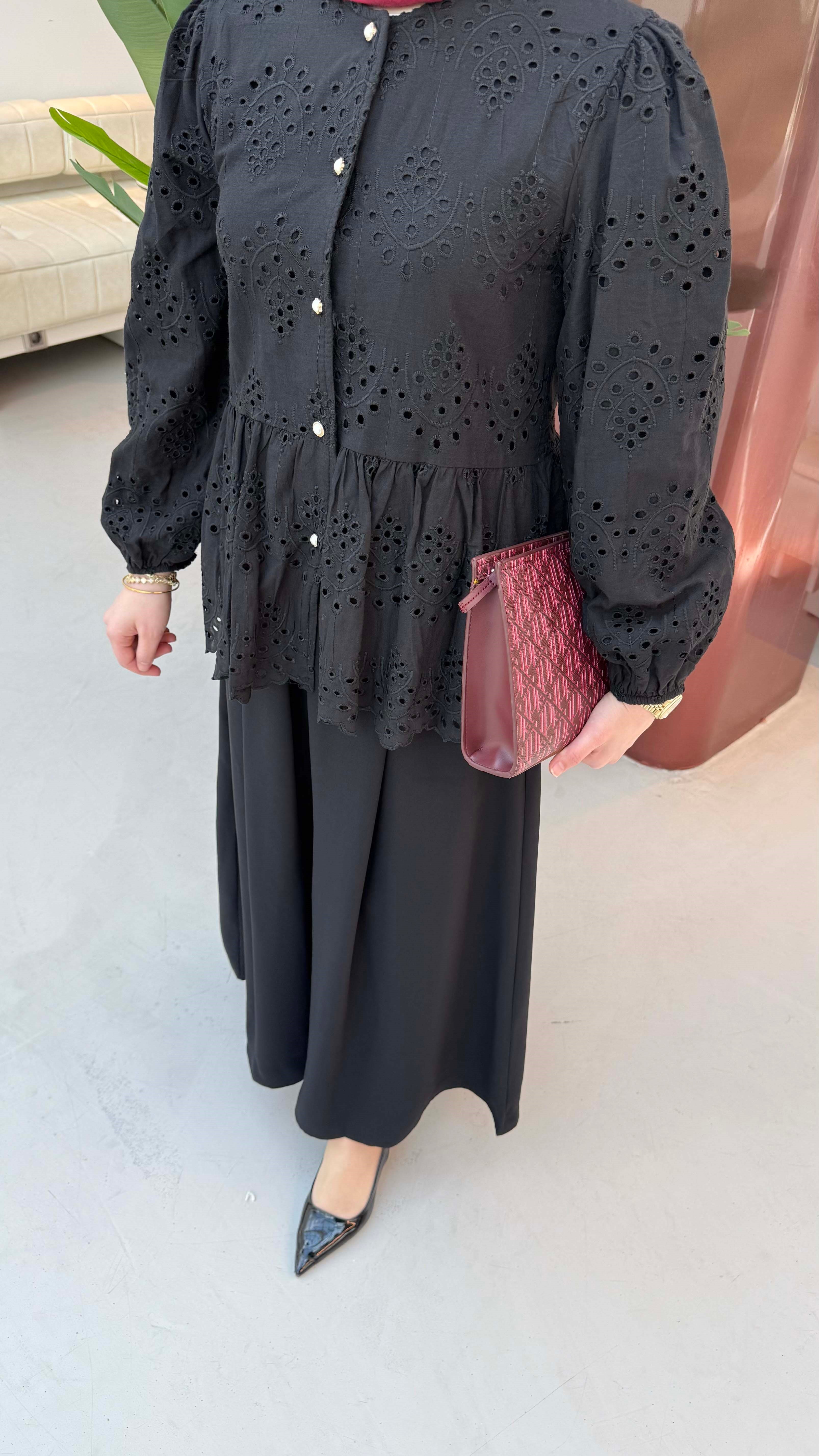 Line Gömlek Siyah 5003