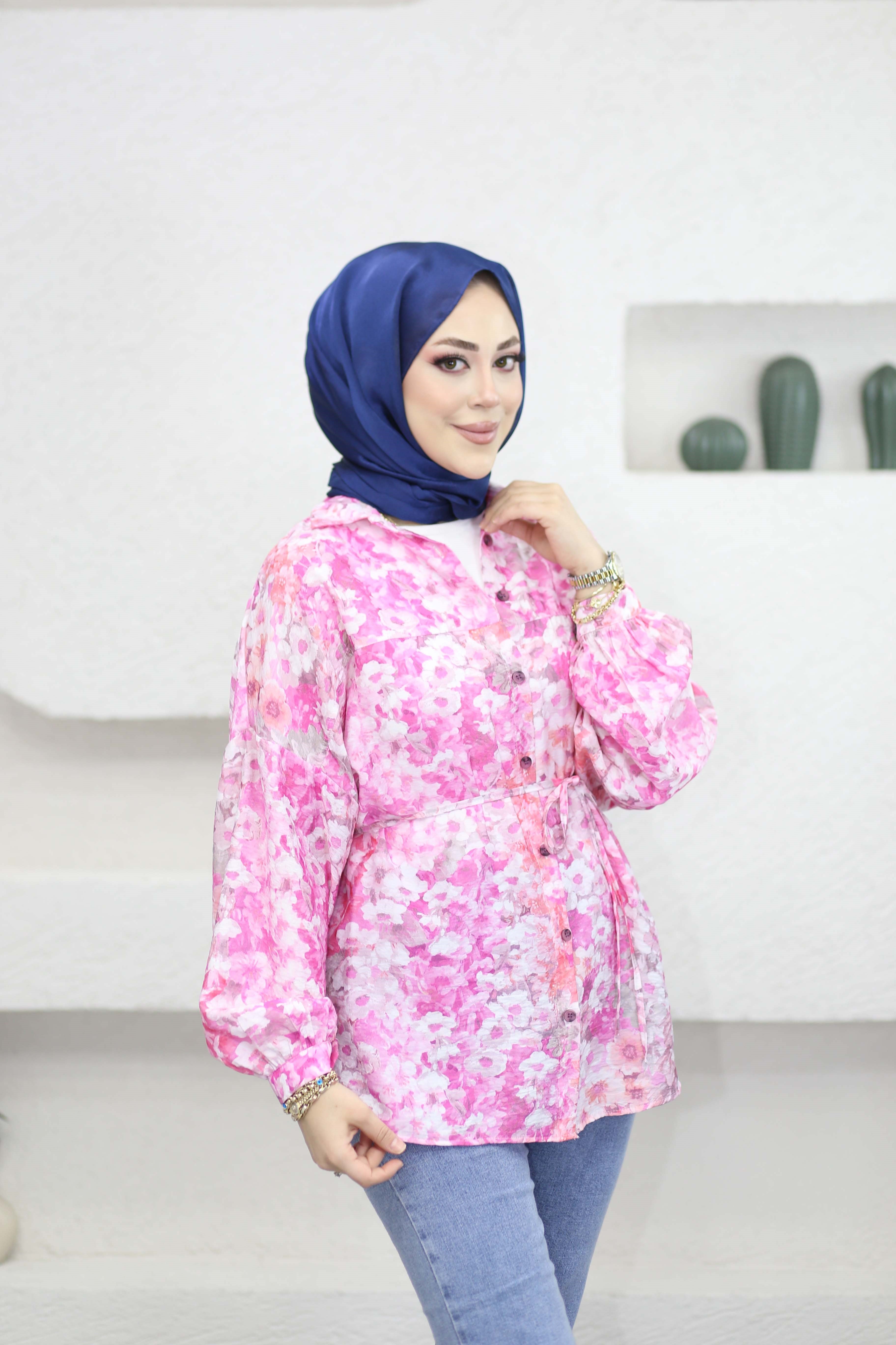 Yasemin Gömlek Pembe 2311