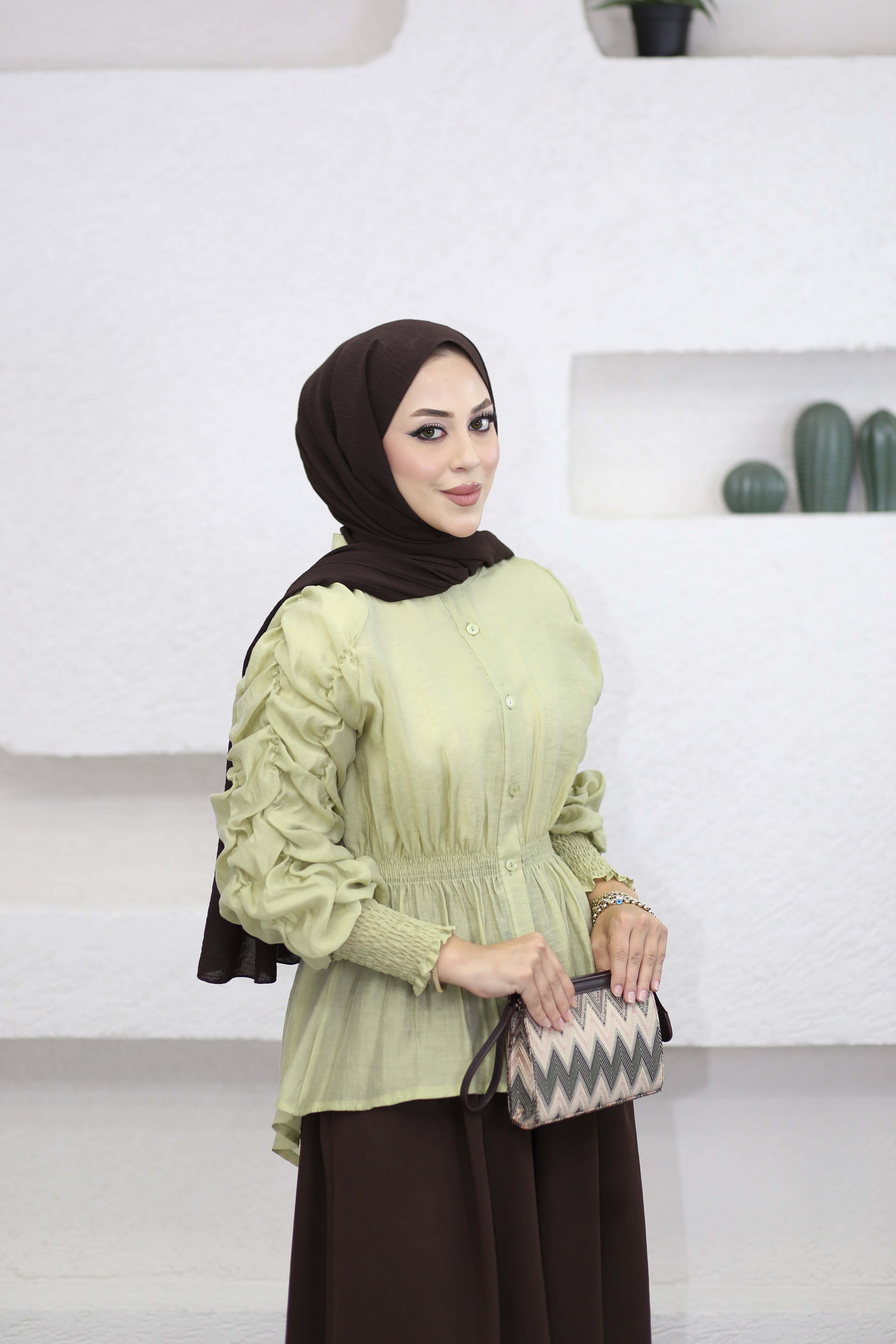 Kısra Gömlek Yeşil 2252