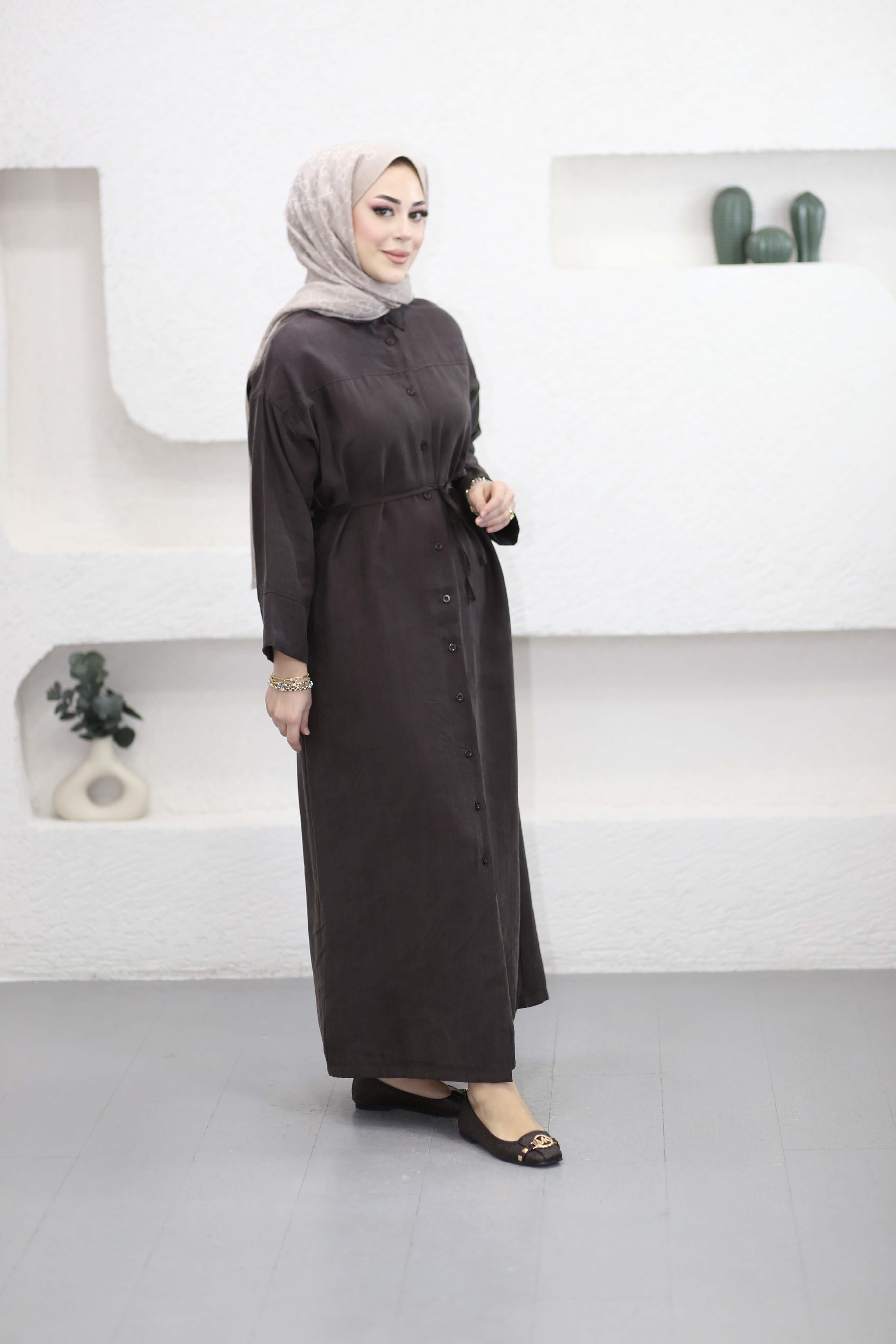 Oversize Tesla Tunik Kahverengi 2073