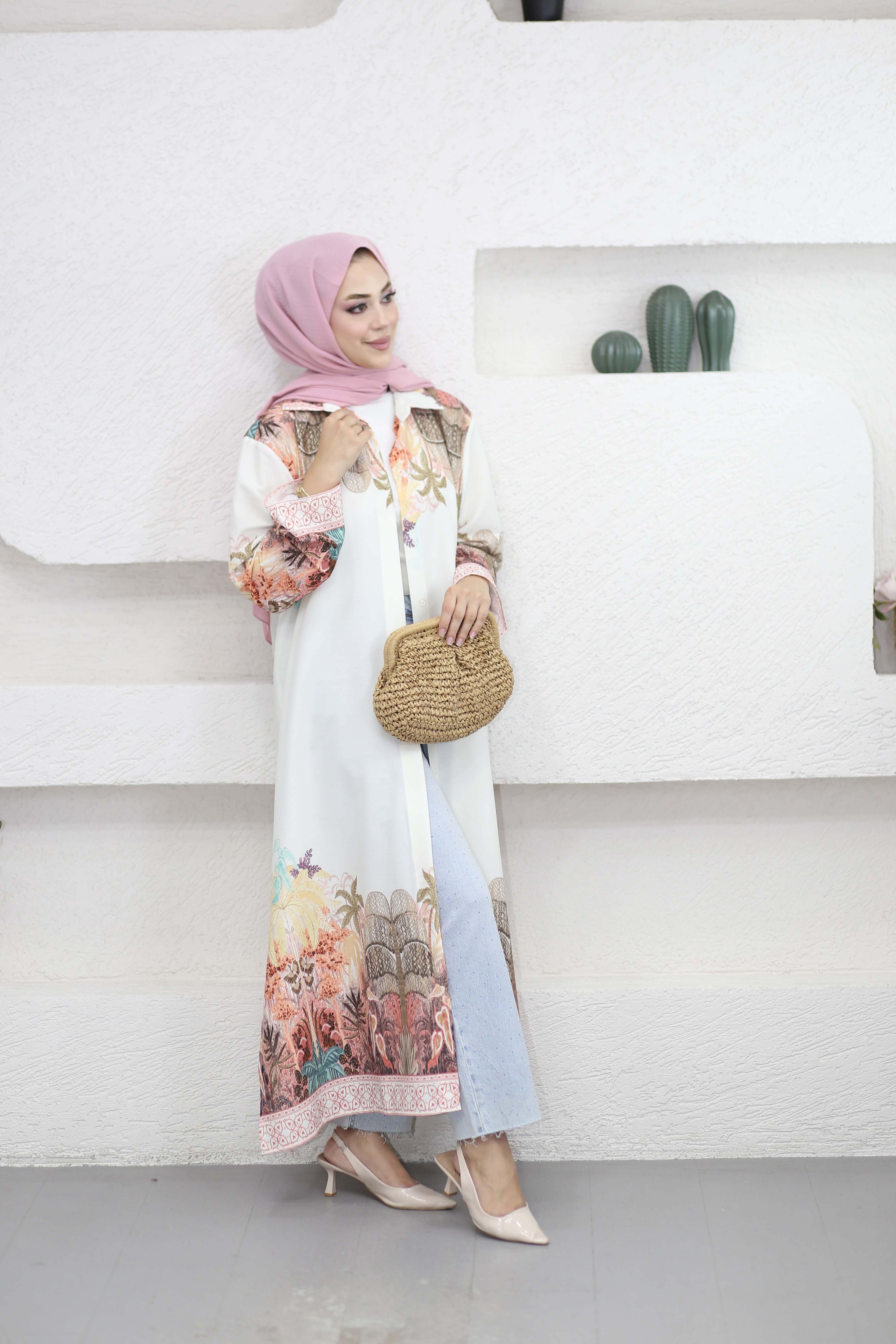Palmera Tam Boy Tunik Krem 6109