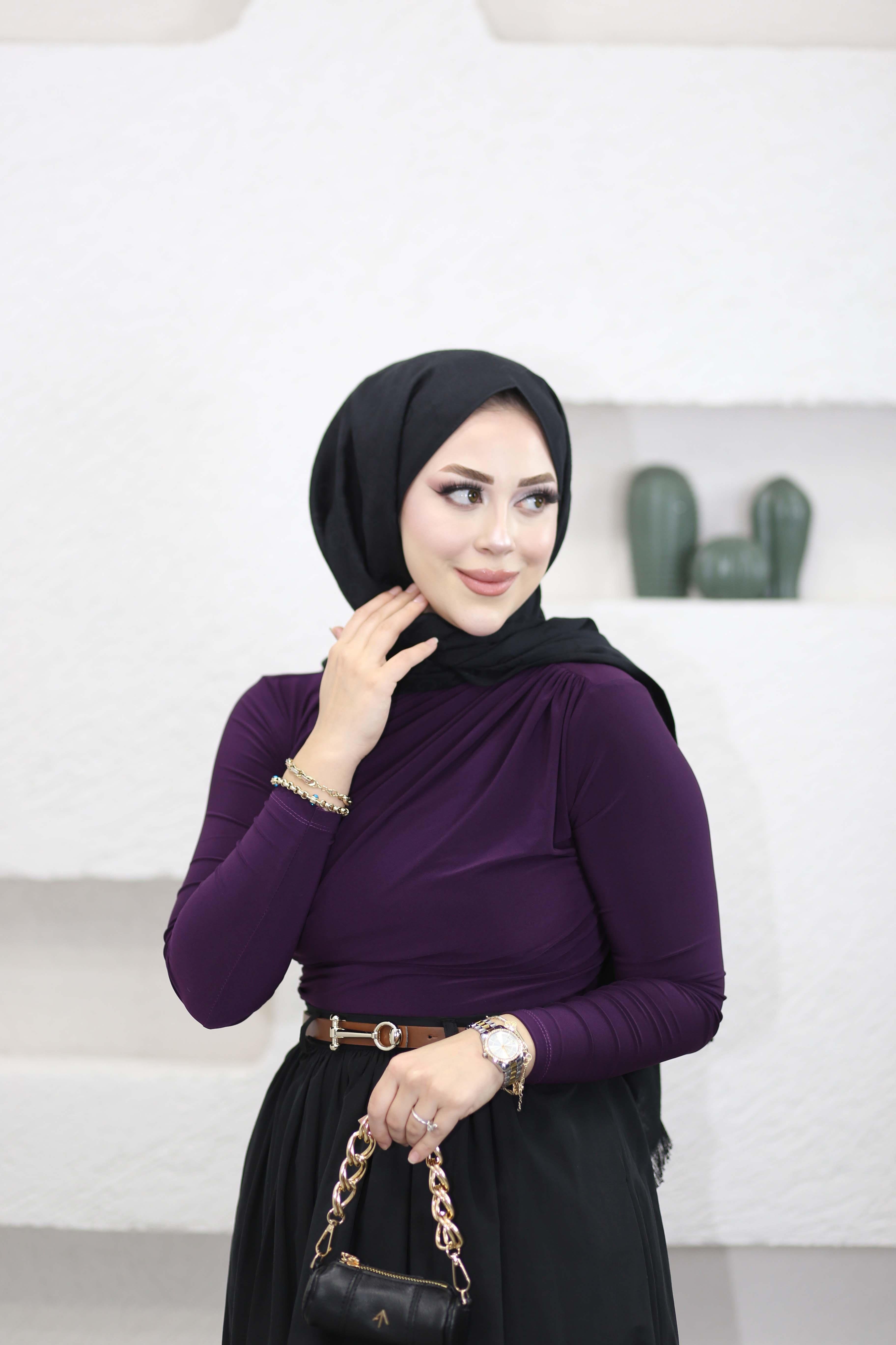 Drapeli Bluz Mor 9871