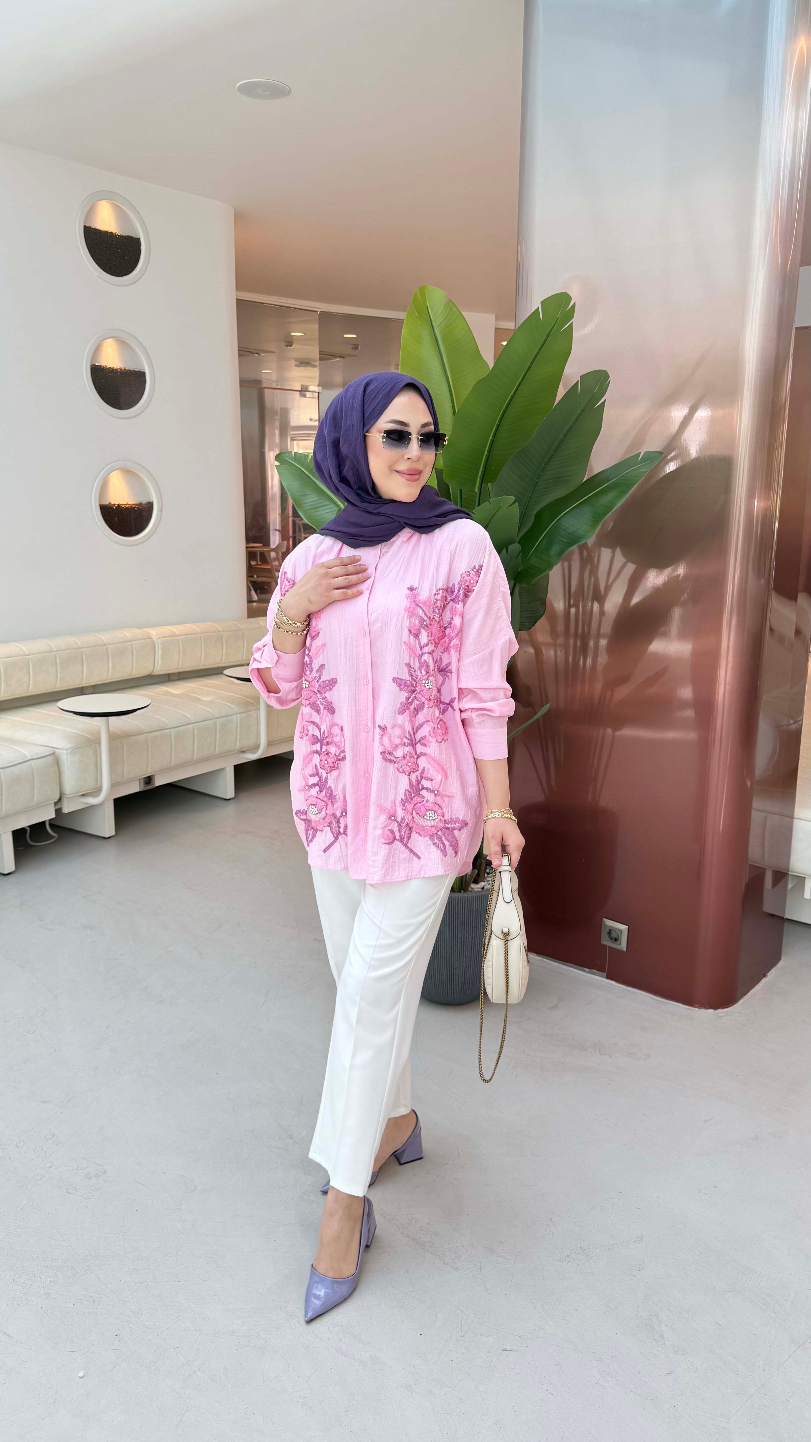 Mika Gömlek Pembe 5462