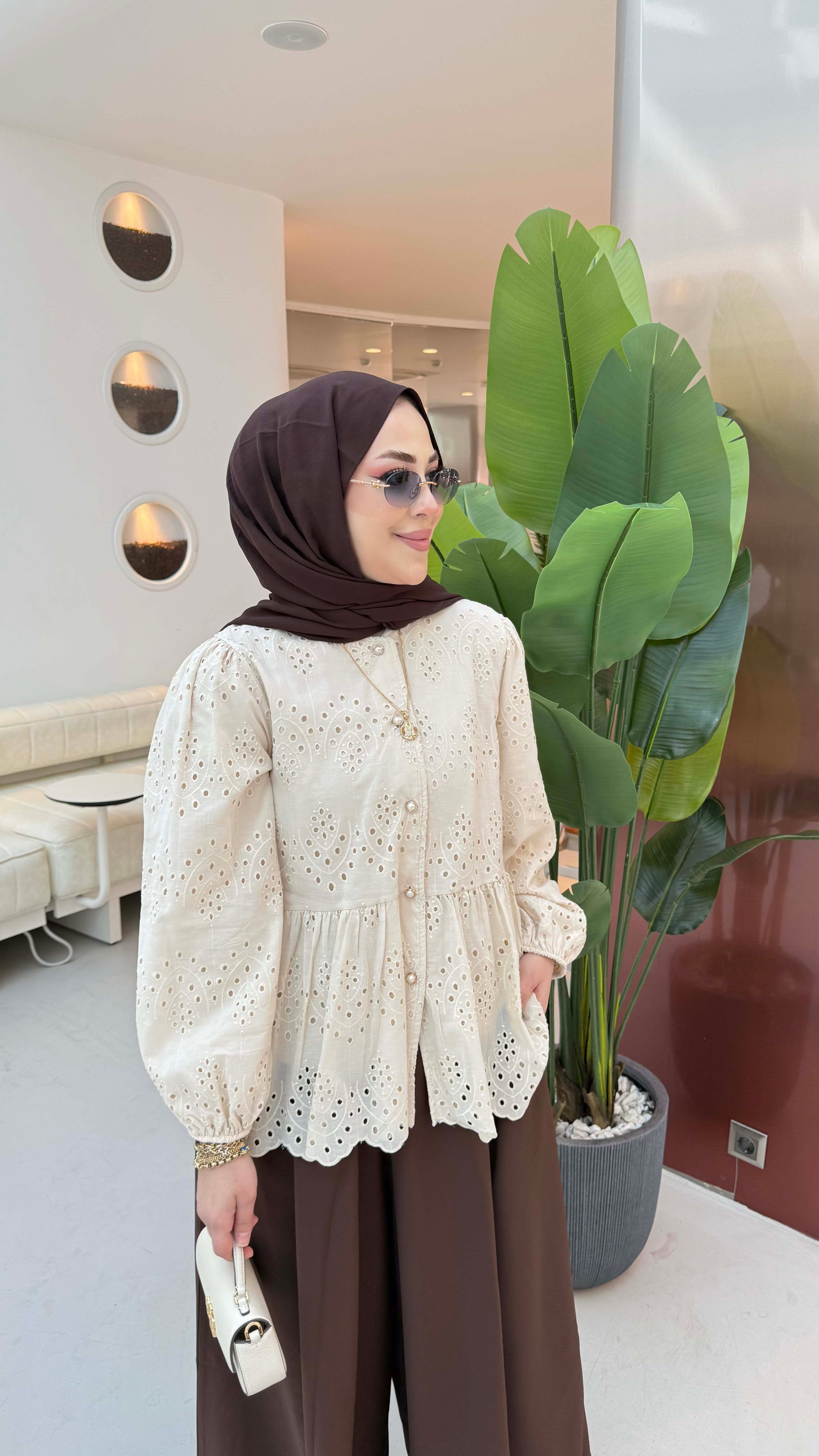 Line Gömlek Bej 5003