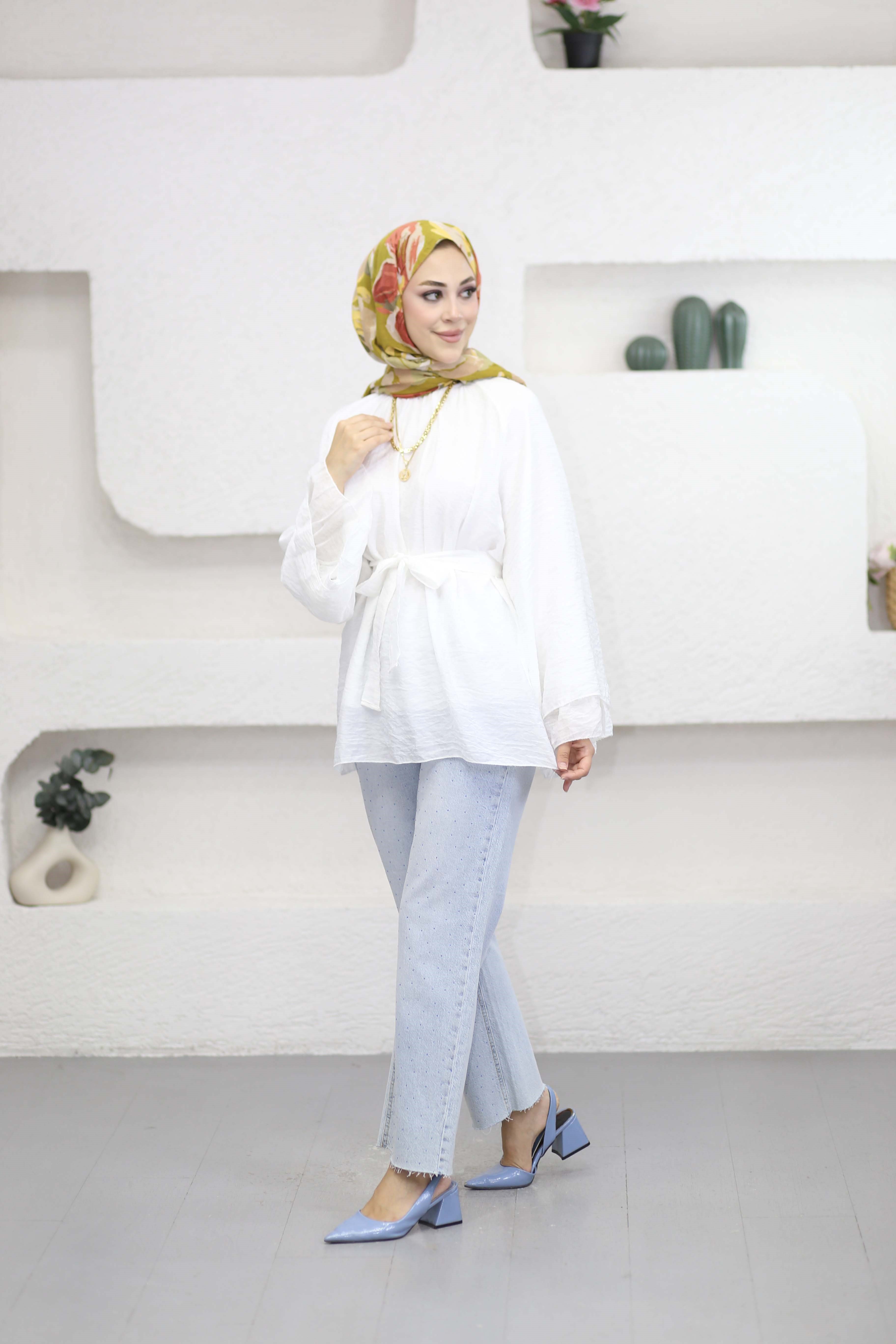 Rosa Tunik Beyaz 24436