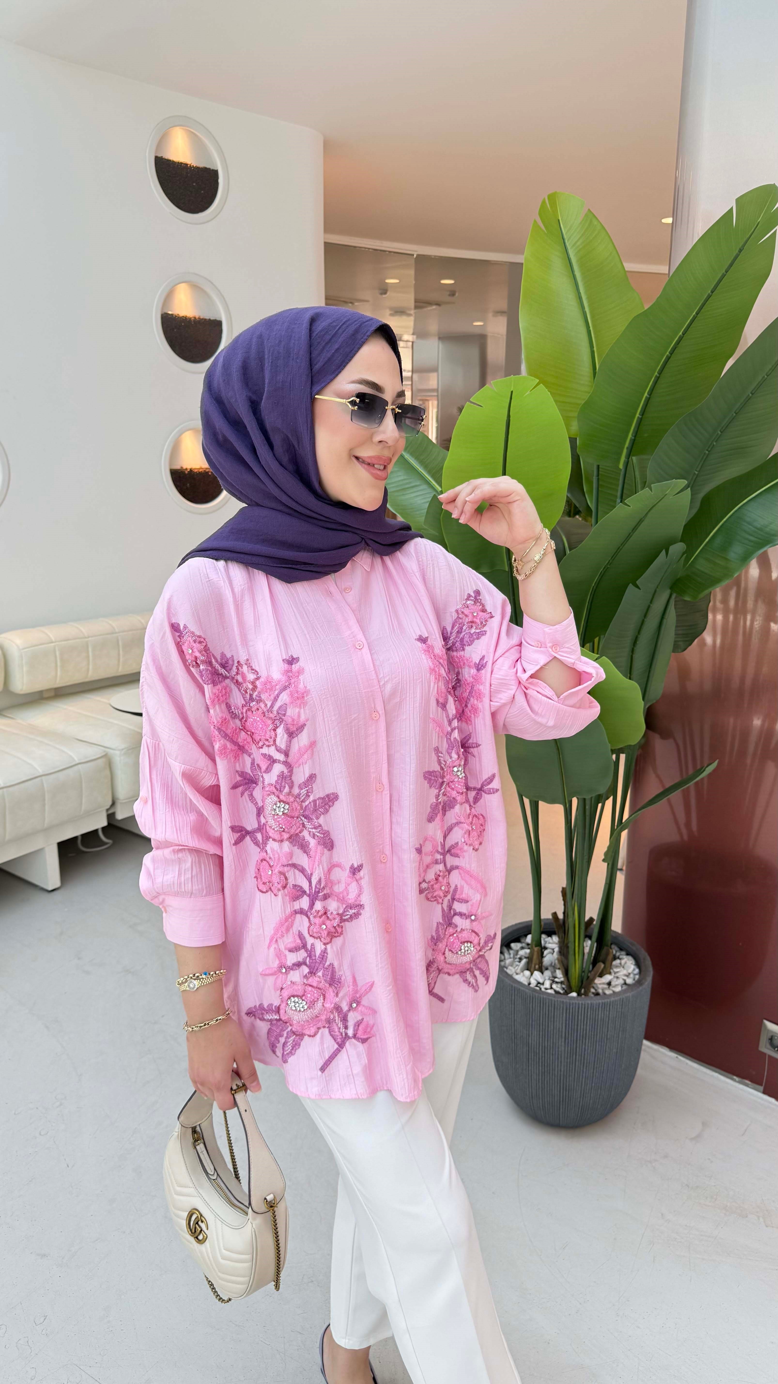 Mika Gömlek Pembe 5462