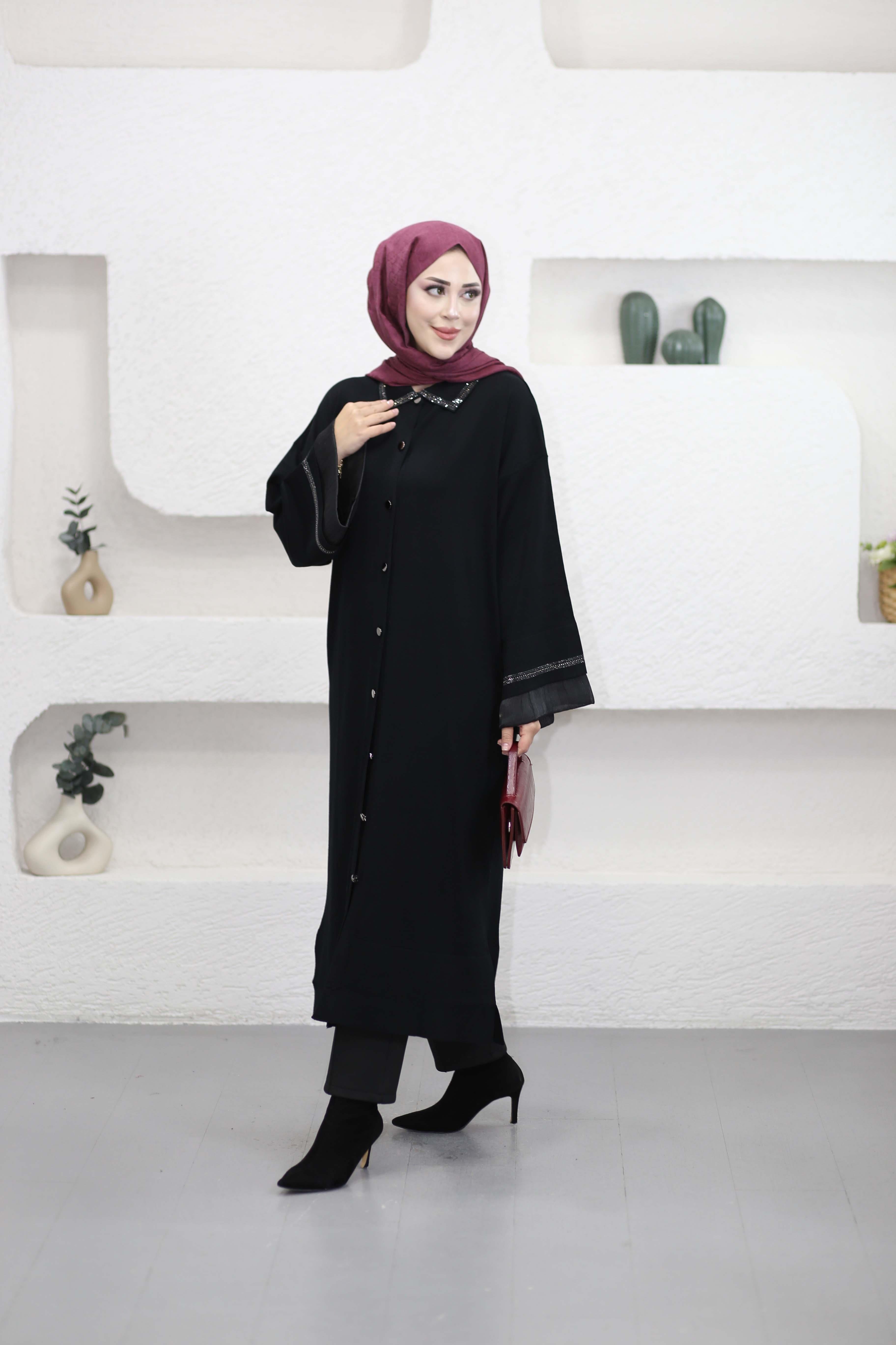 Ferace Hırka Siyah 262