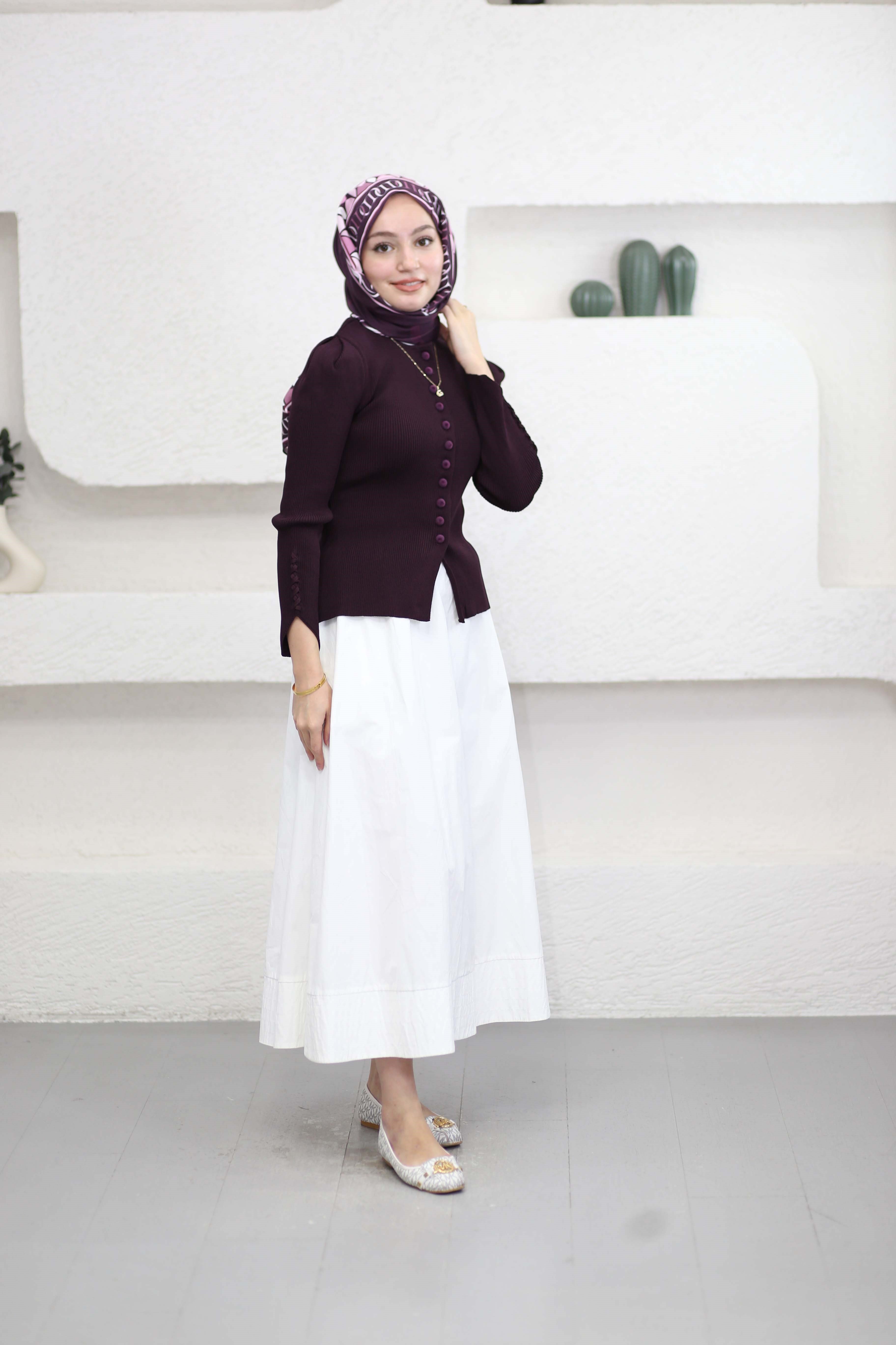 Mini Hırka Mürdüm 140687