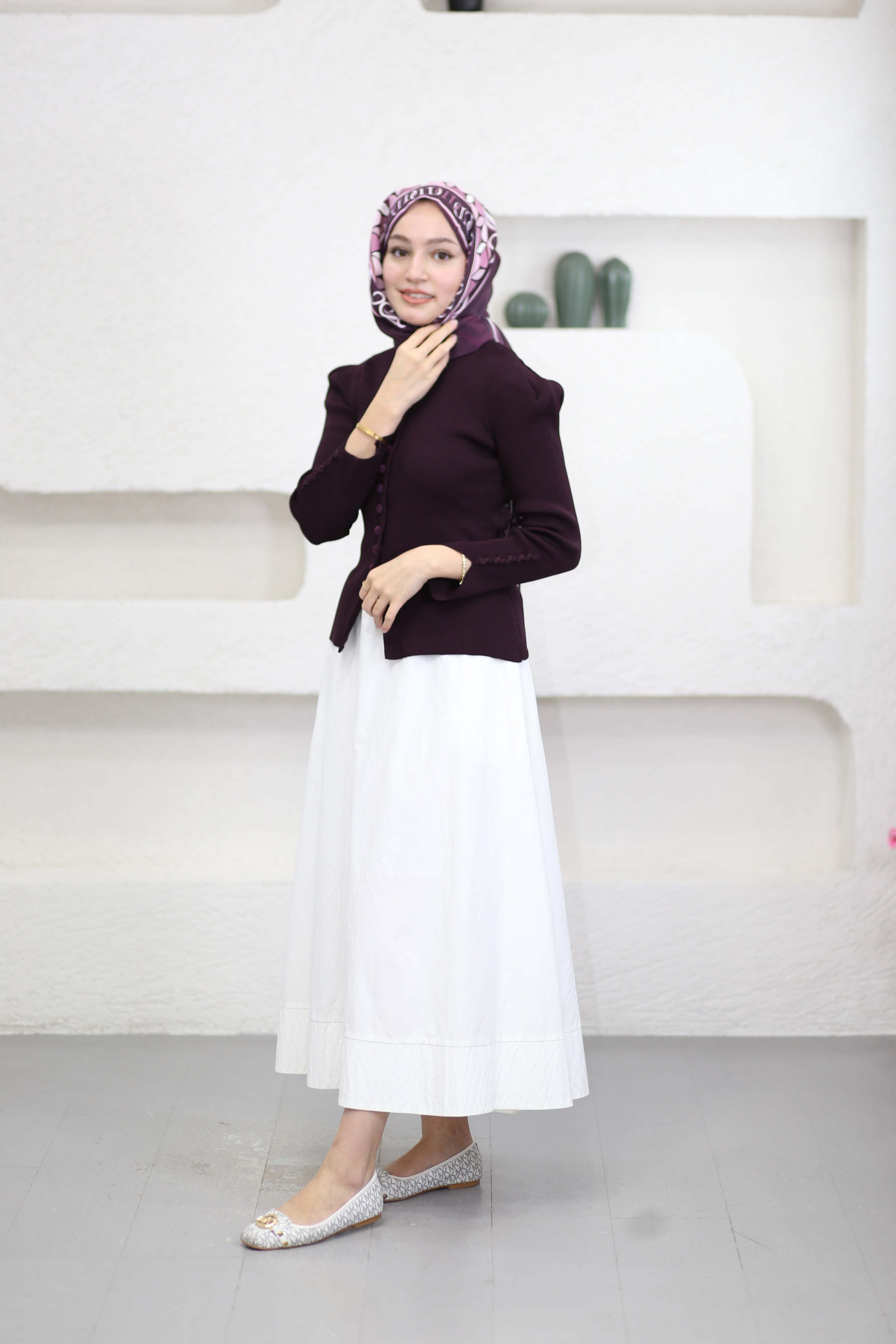 Mini Hırka Mürdüm 140687