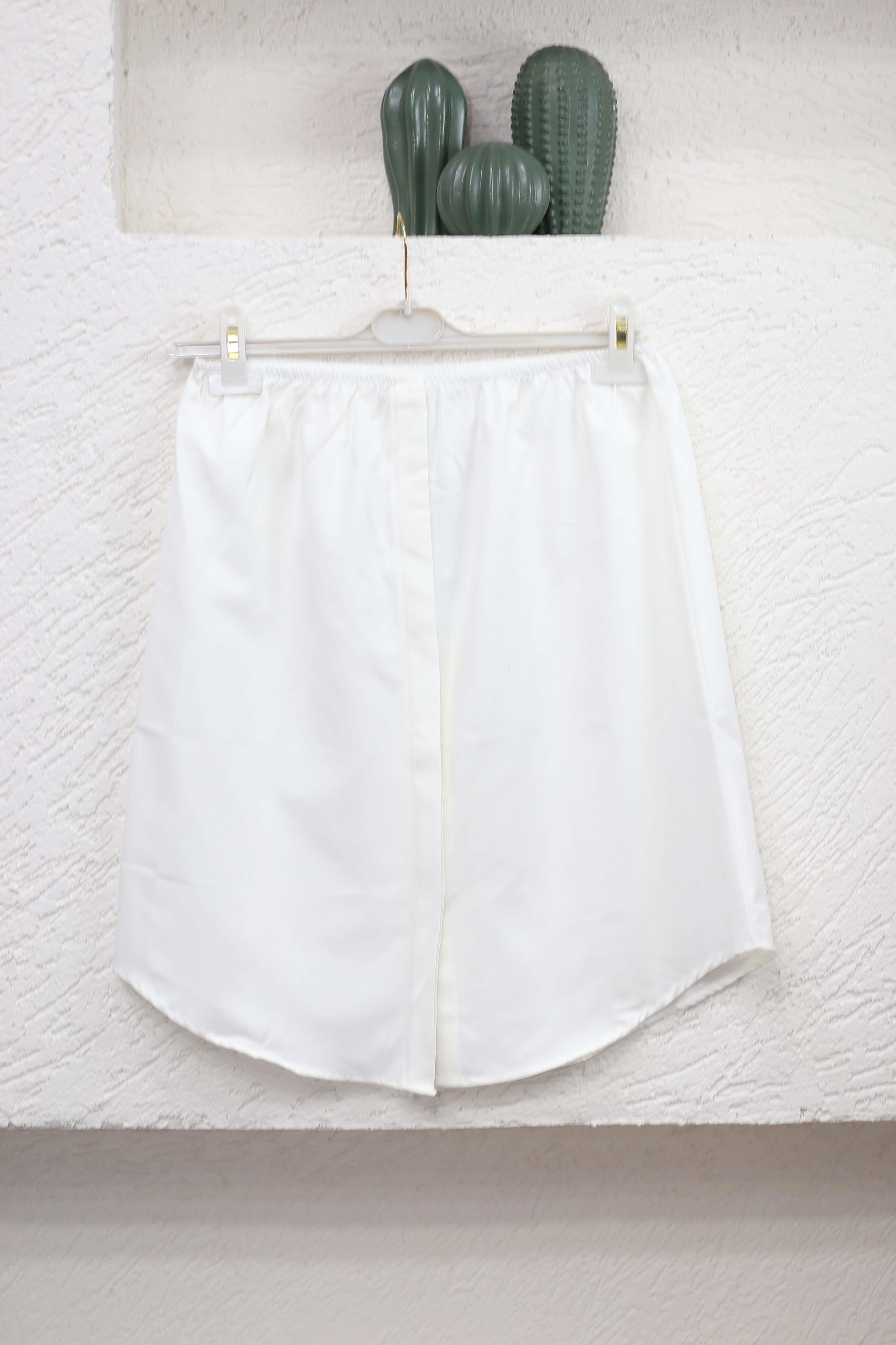 Gömlekli Etek İçlik Krem 6001