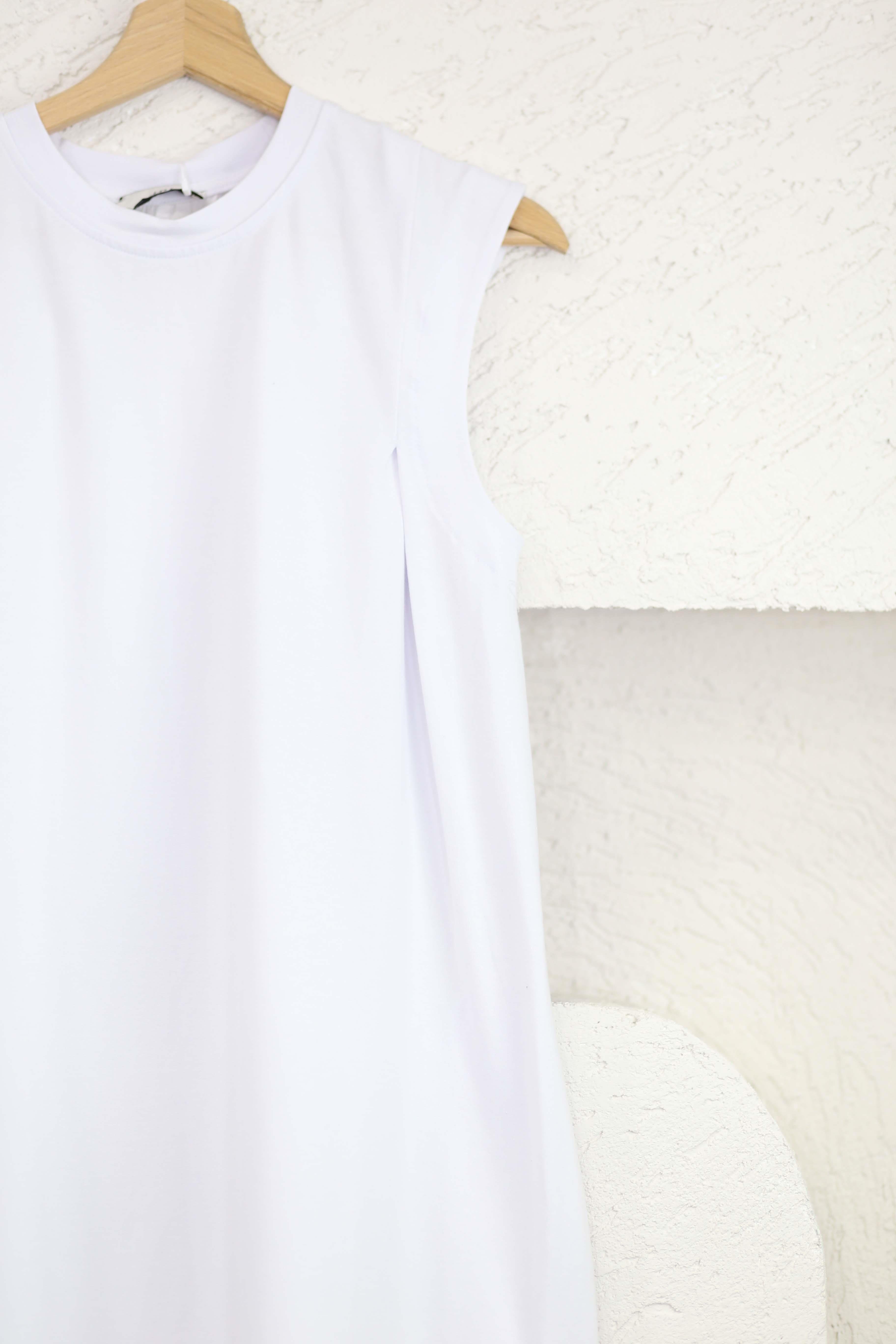 Poplin Süprem Elbise Beyaz 3058