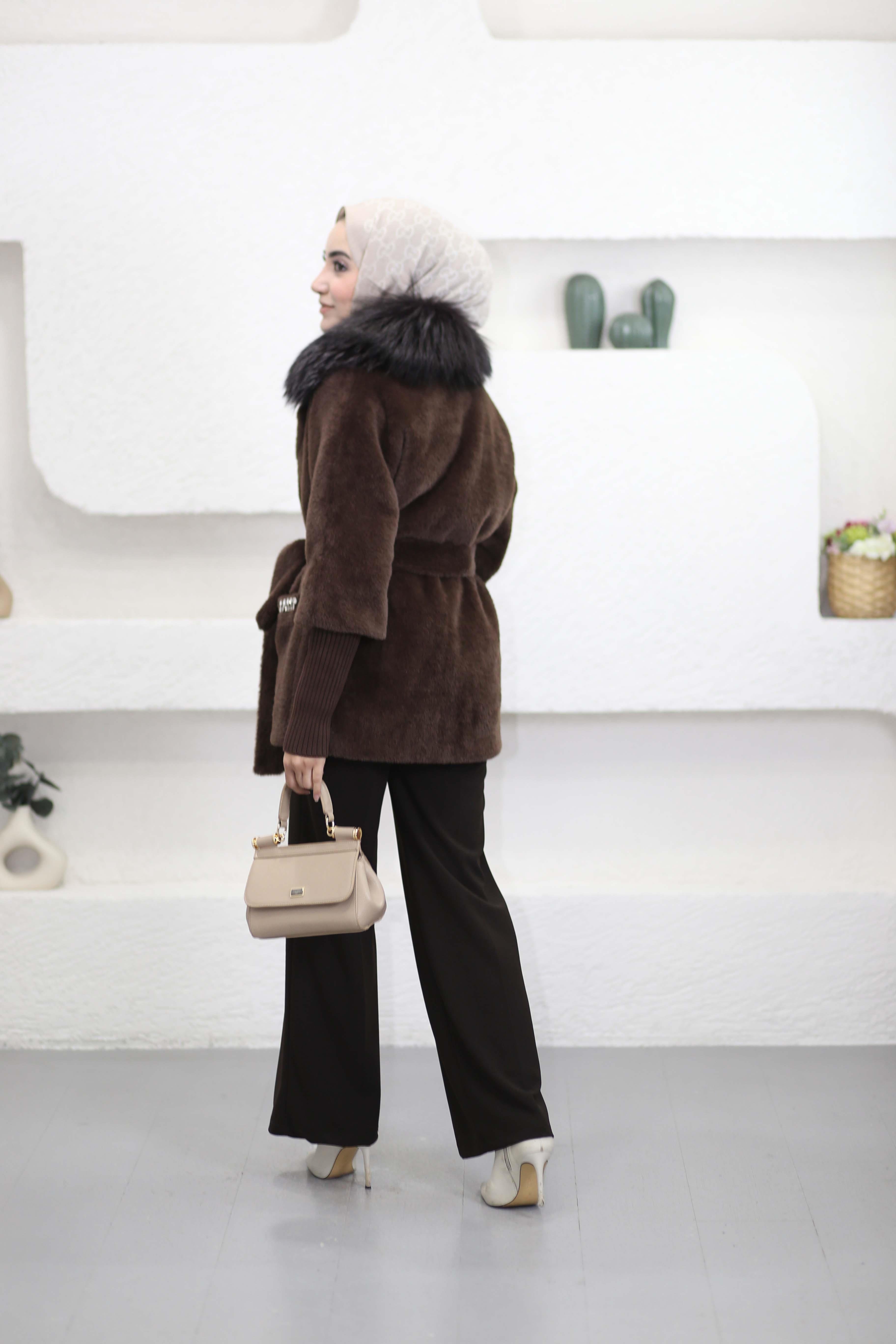 Taşlı Angora Kaban Kahverengi 7251