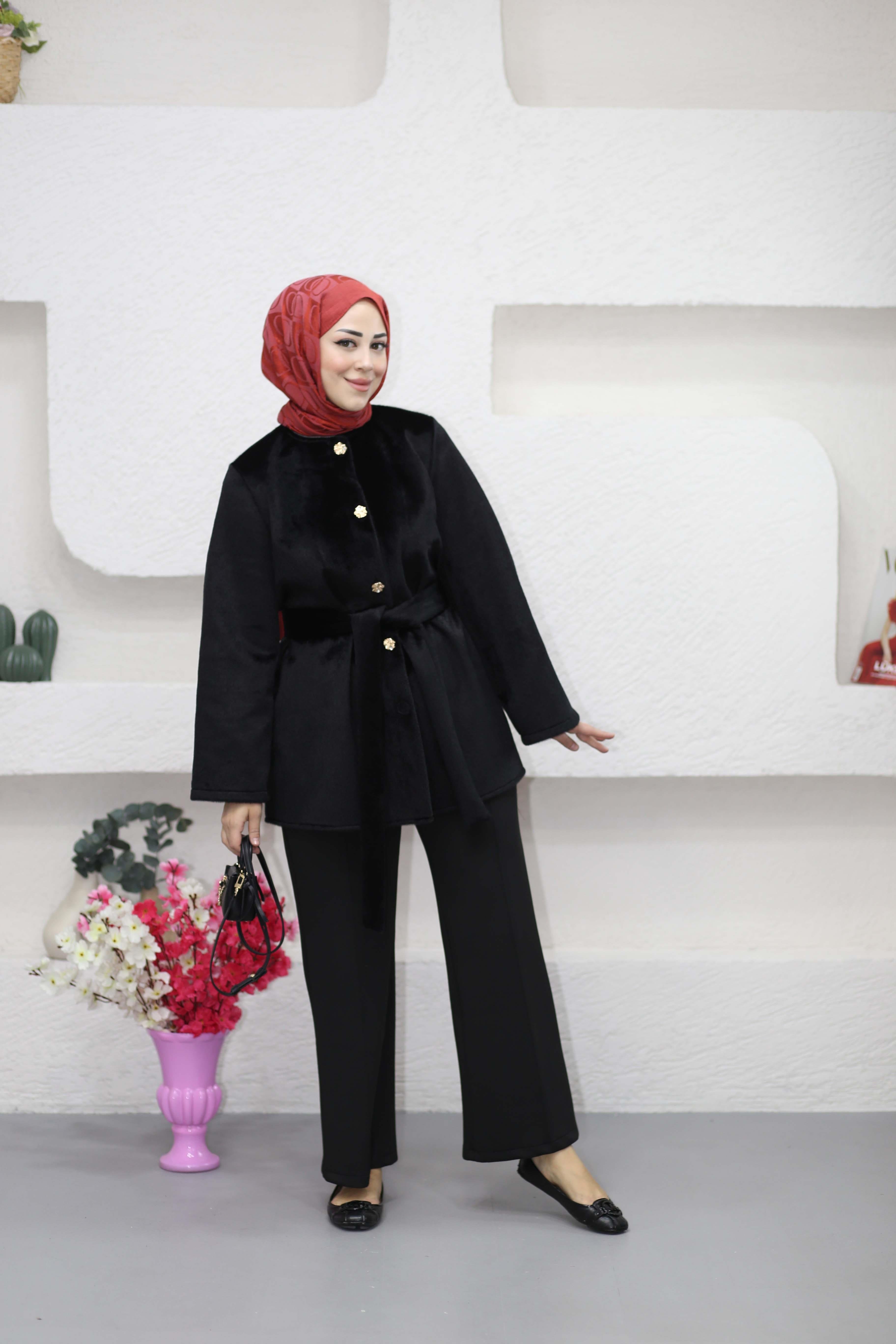 Kemerli Golfox Kaban Siyah 7212