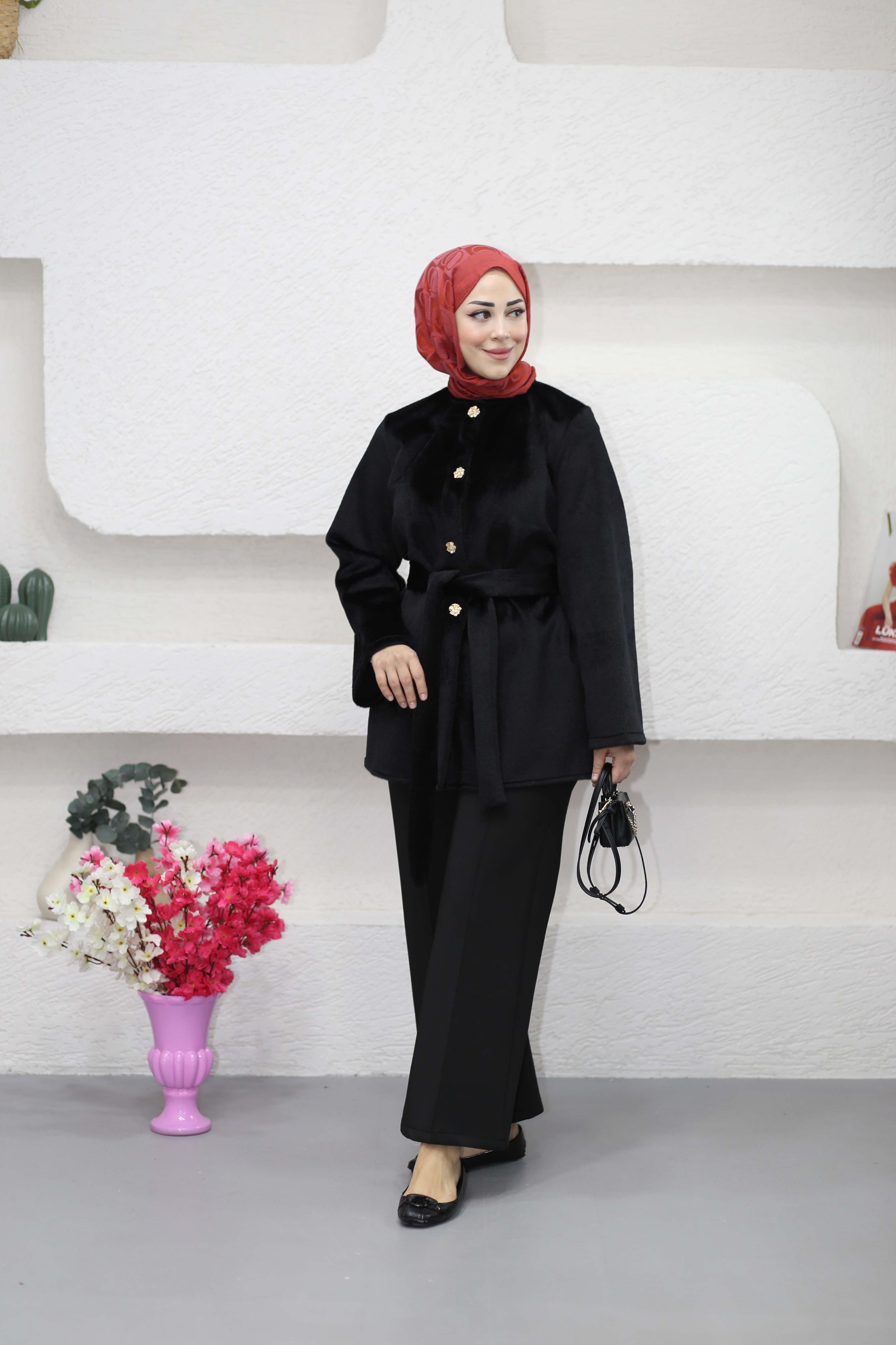 Kemerli Golfox Kaban Siyah 7212