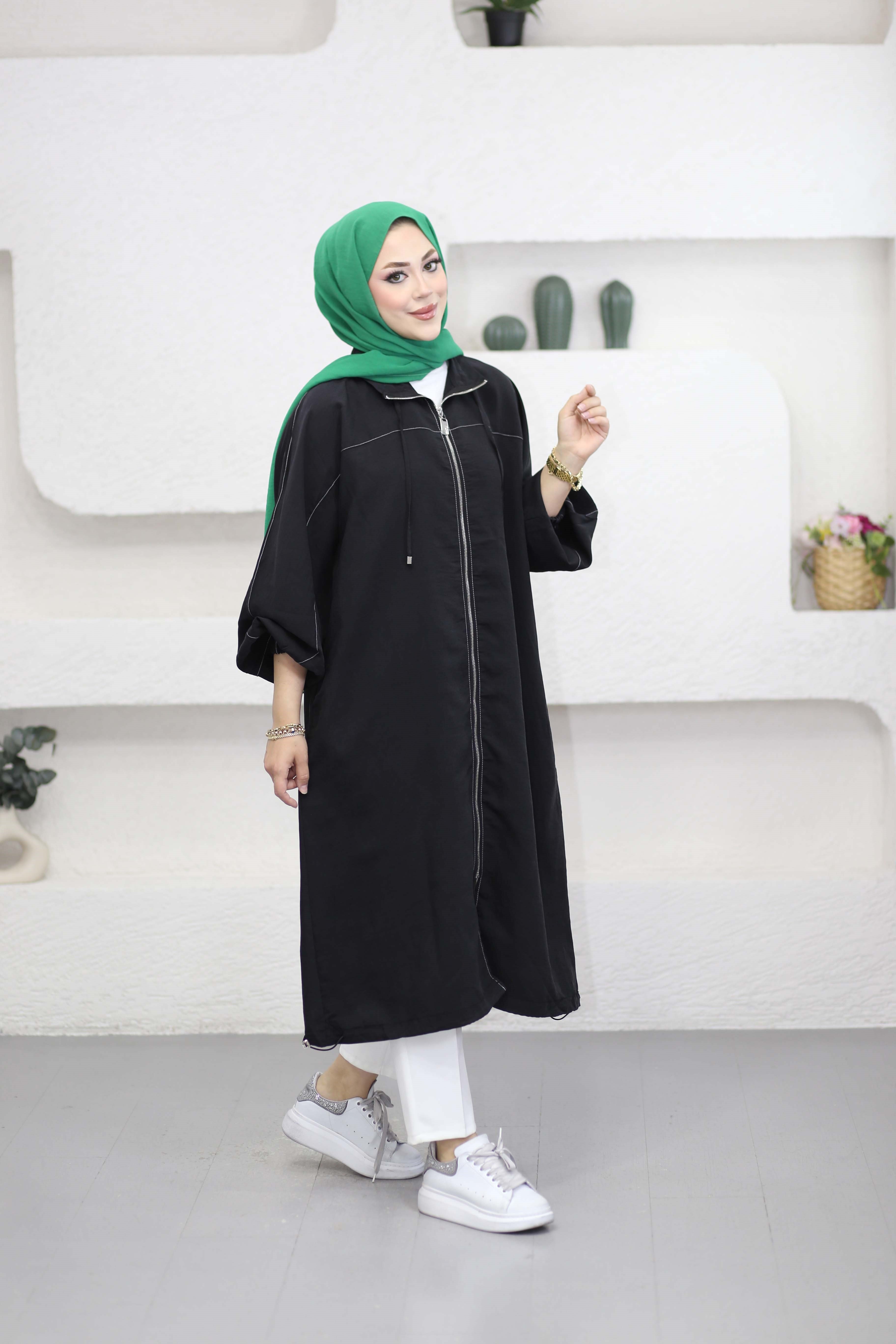 Robası Dikiş Detaylı Kap Siyah 3447