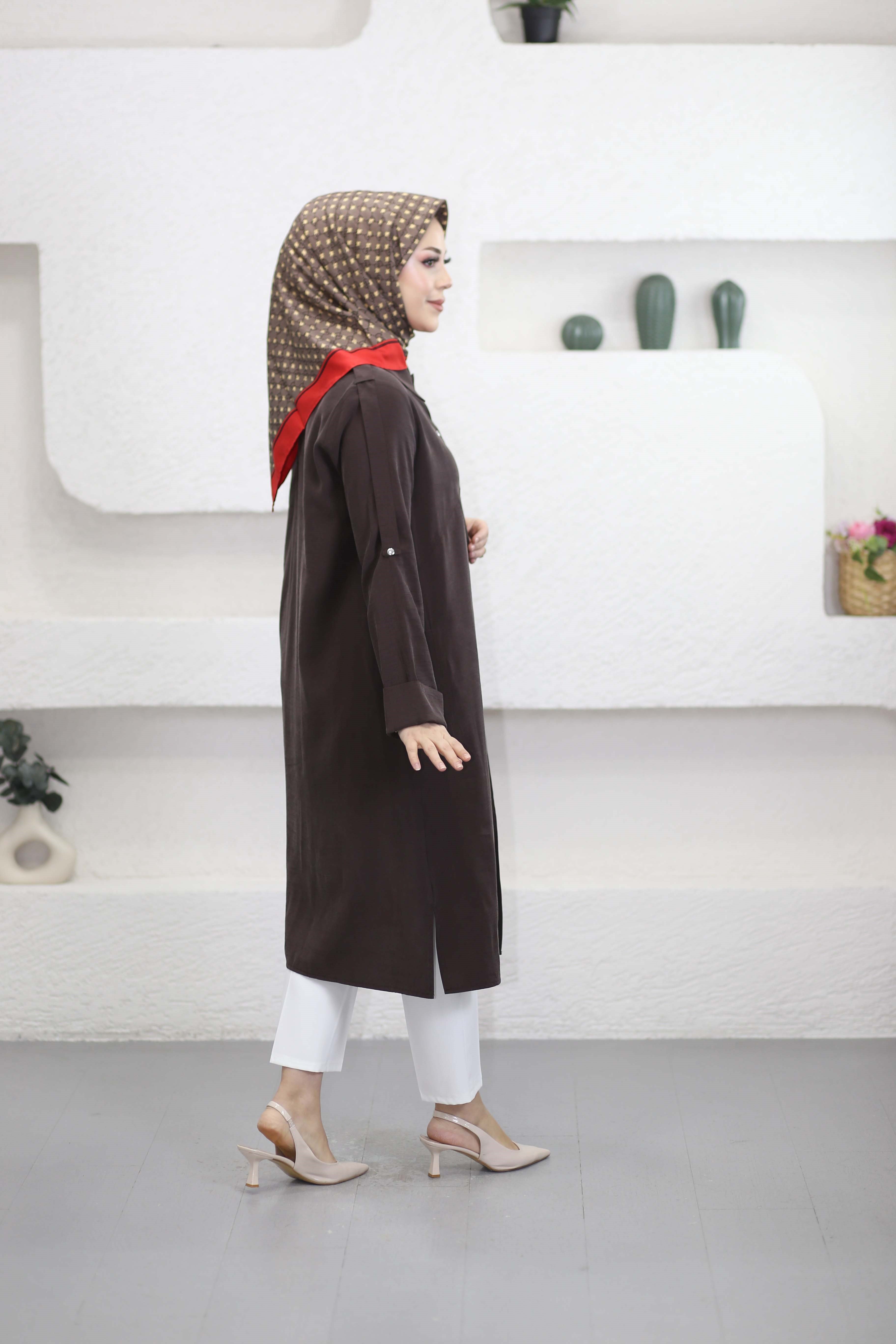 Çıçıtlı Araboy Kap Kahverengi 4529