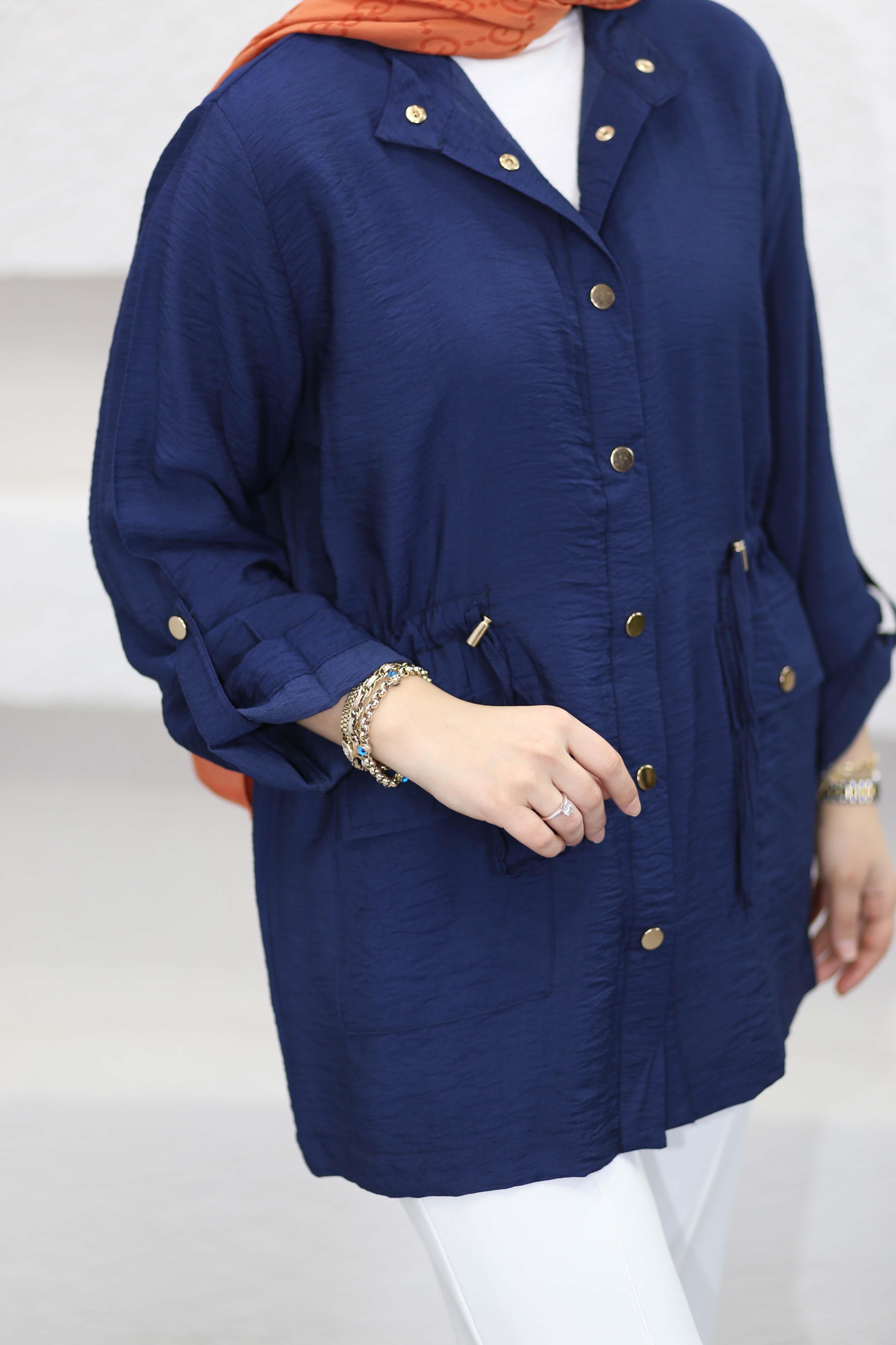 Çıtçıt Detaylı Kap Lacivert 3280