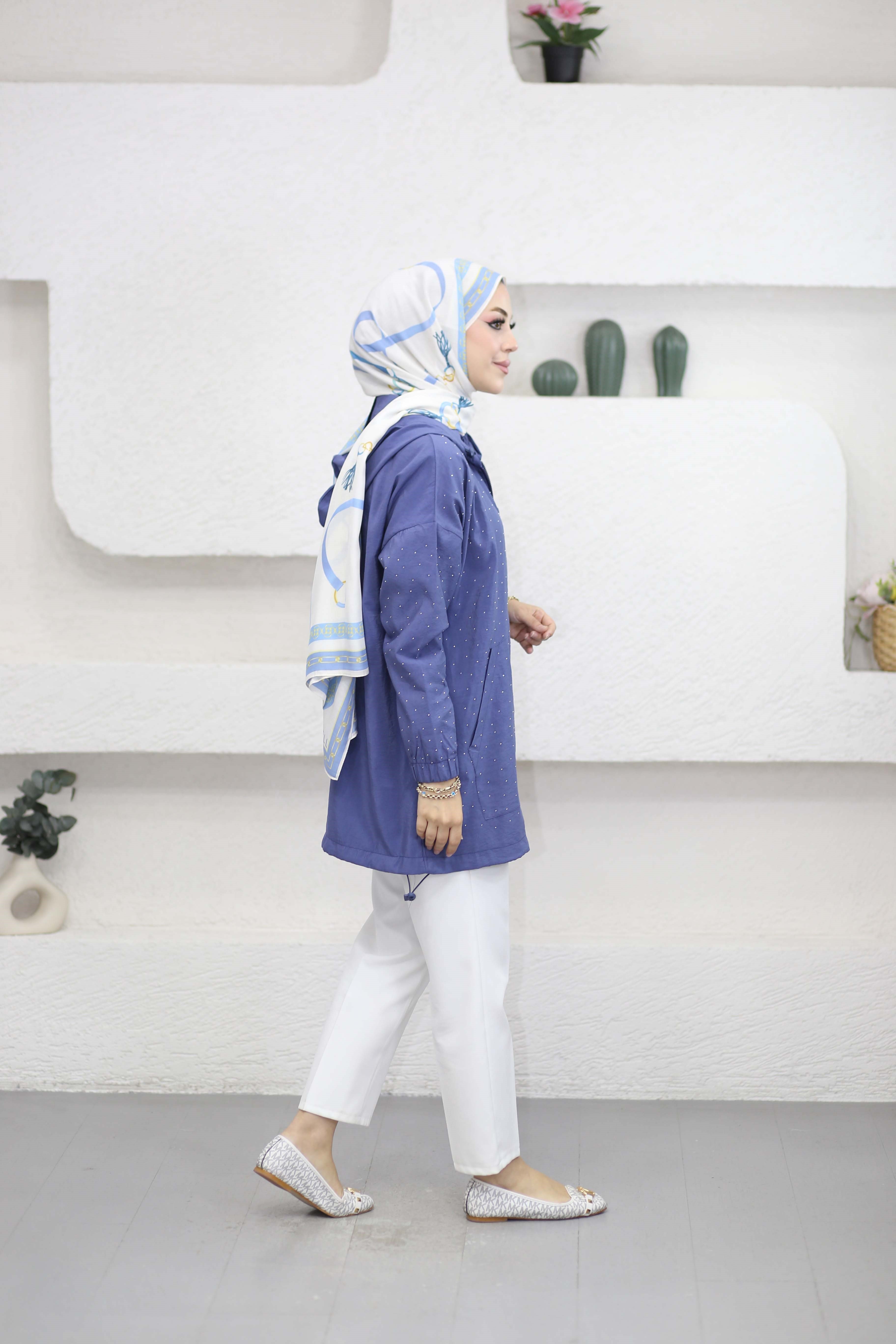 Taşlı Kap Lacivert 9066