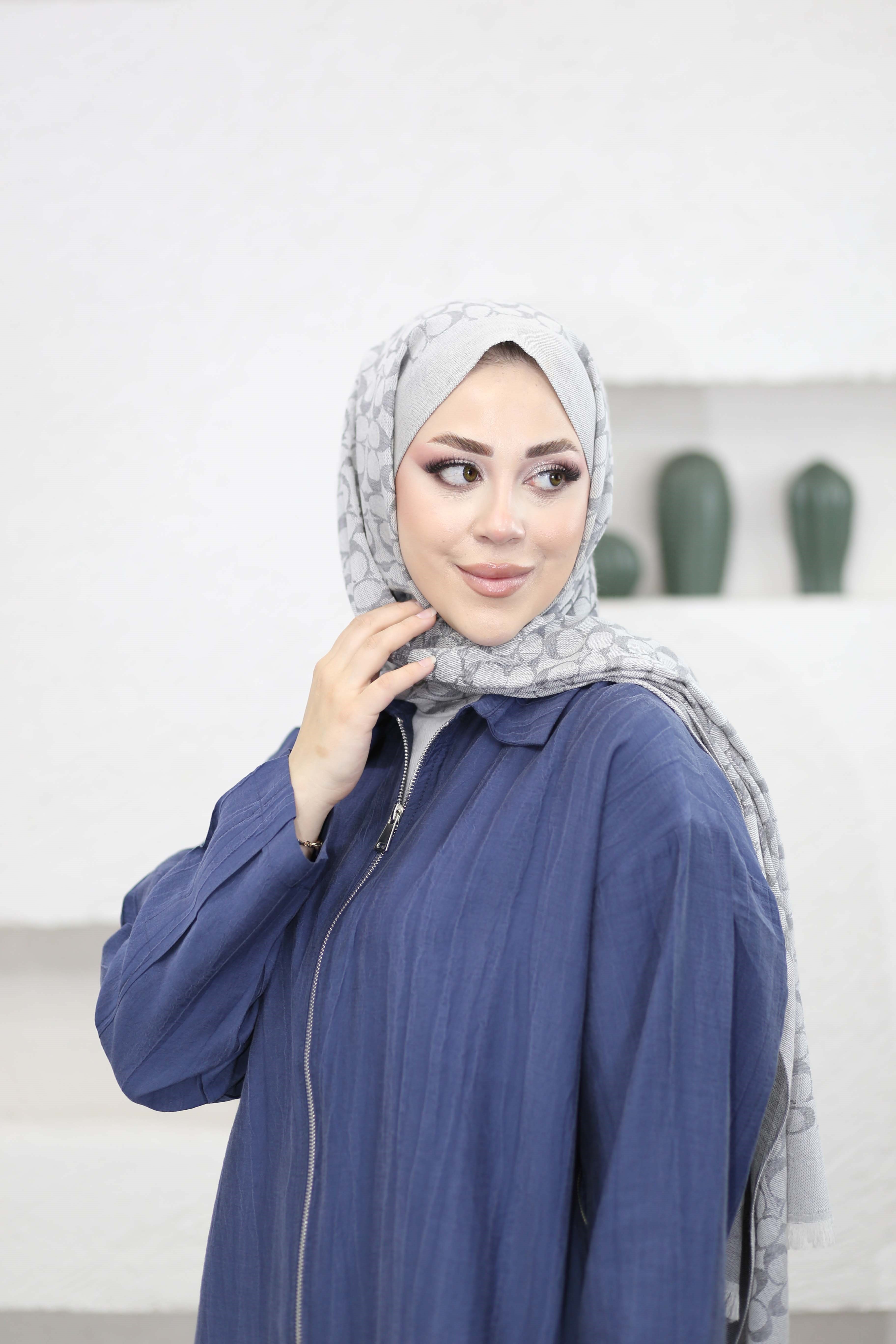 Yanı Fermuarlı Kap Lacivert 6449
