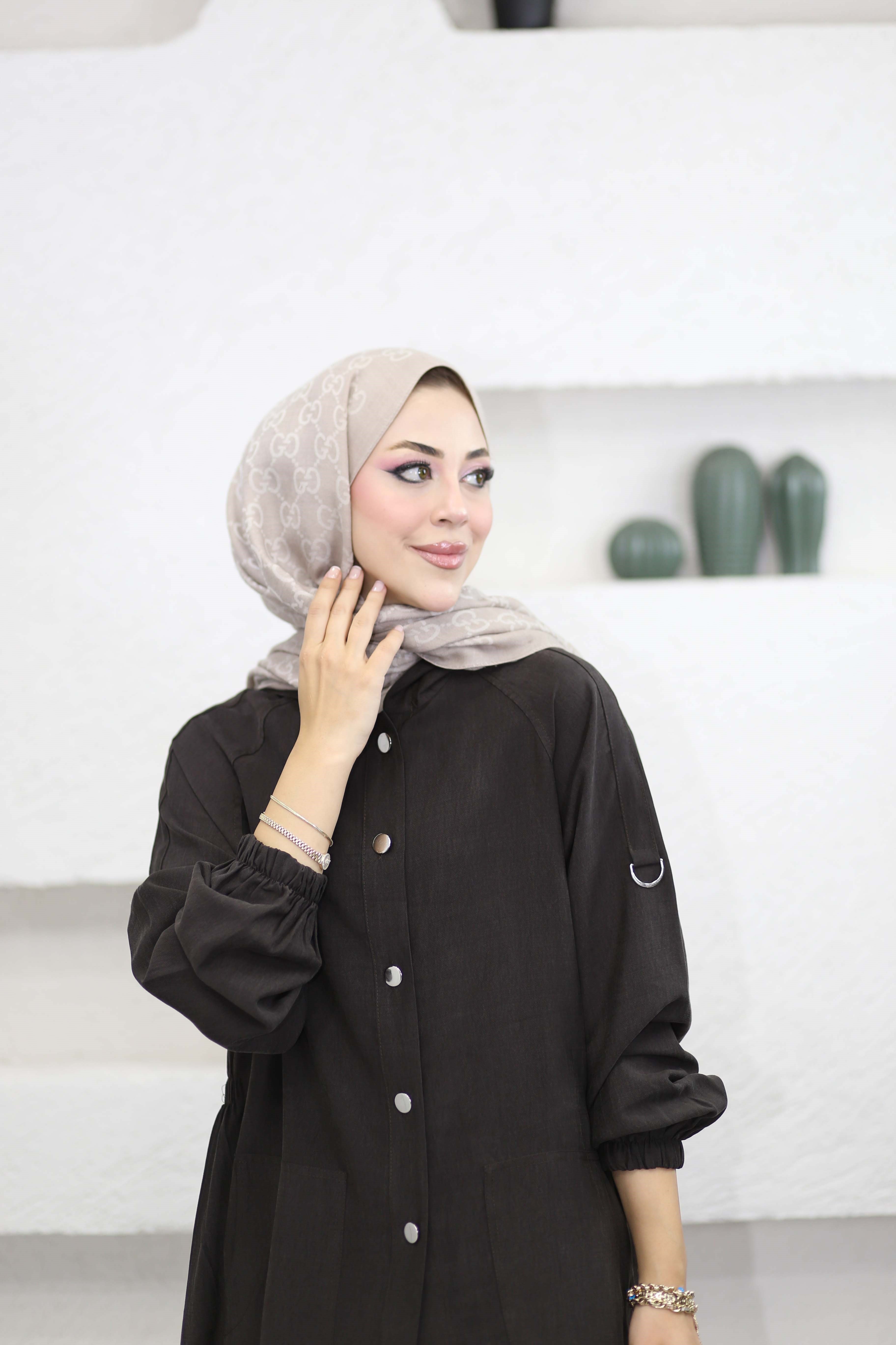 Kancalı Tam Boy Kap Kahverengi 7598