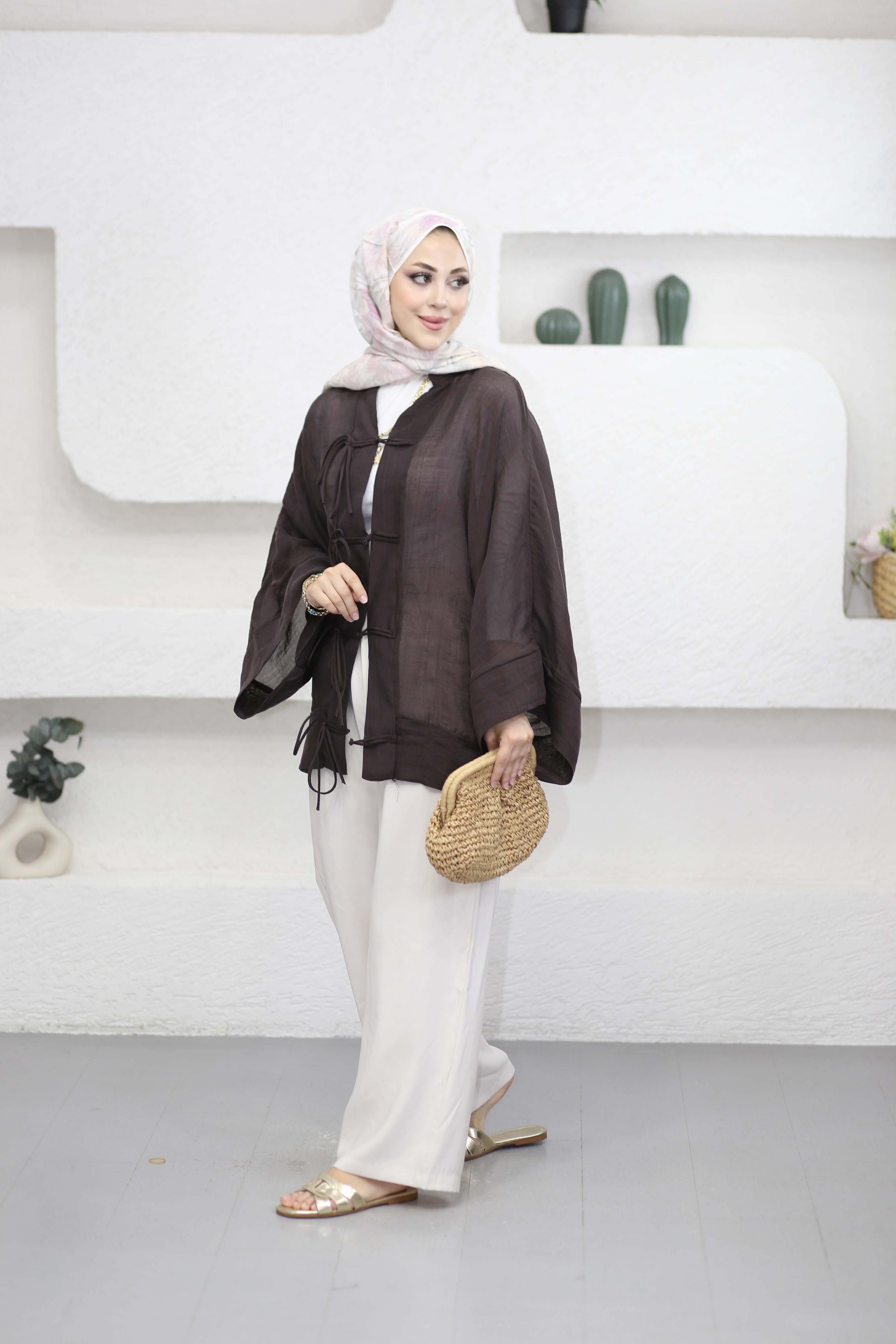 Mess Kimono Kahverengi 1389