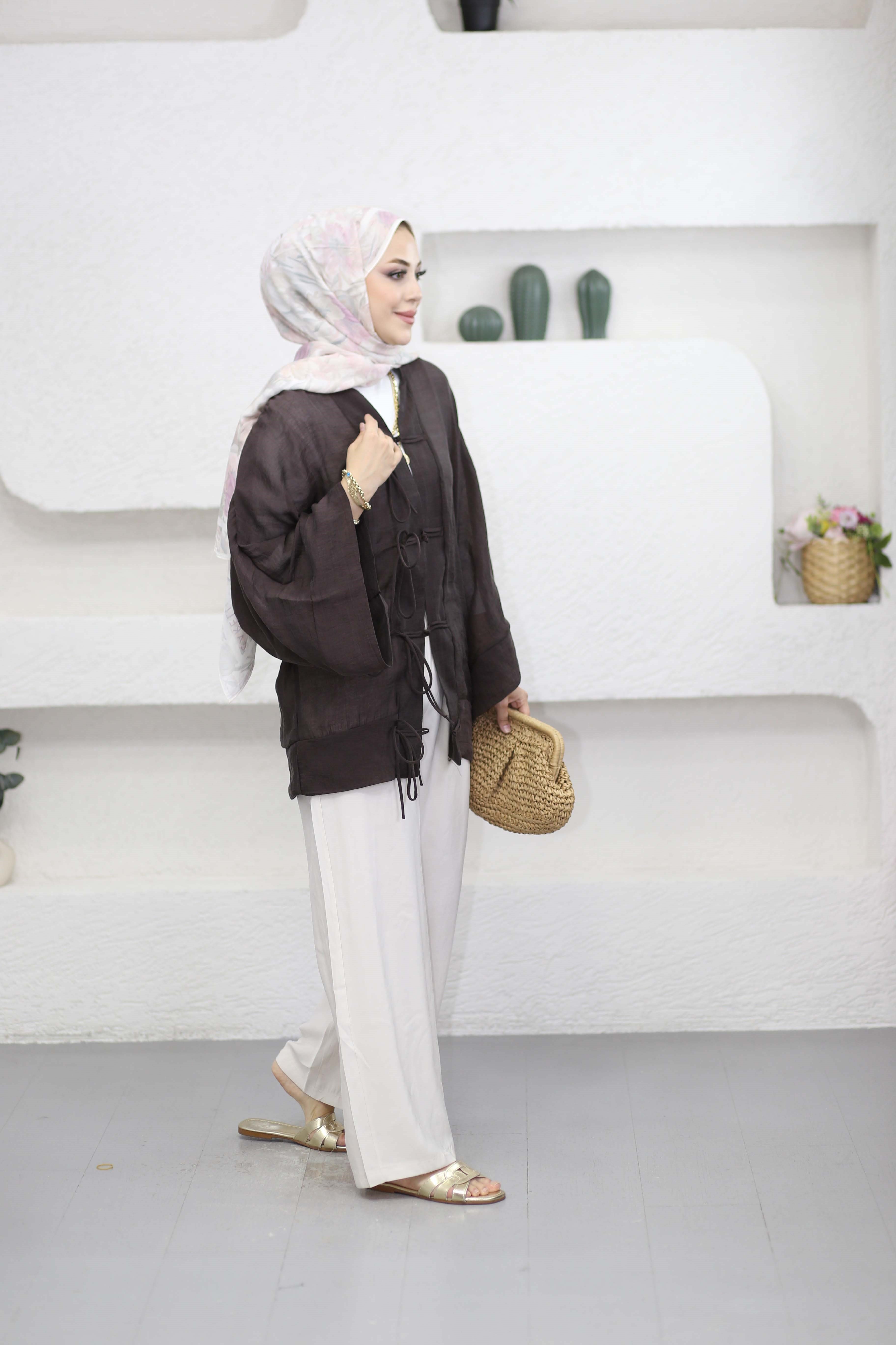 Mess Kimono Kahverengi 1389