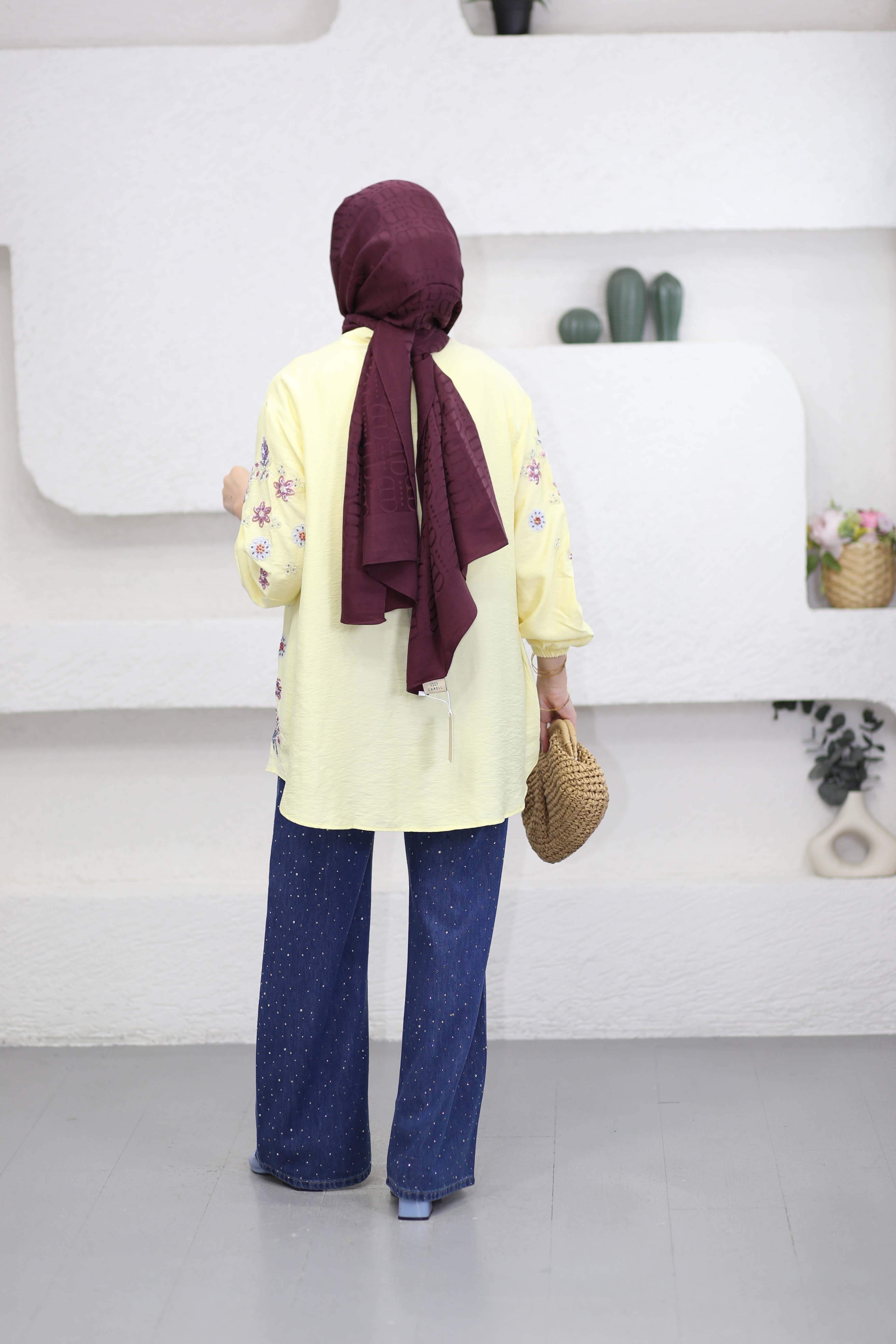 Elisa Kimono Sarı 26113
