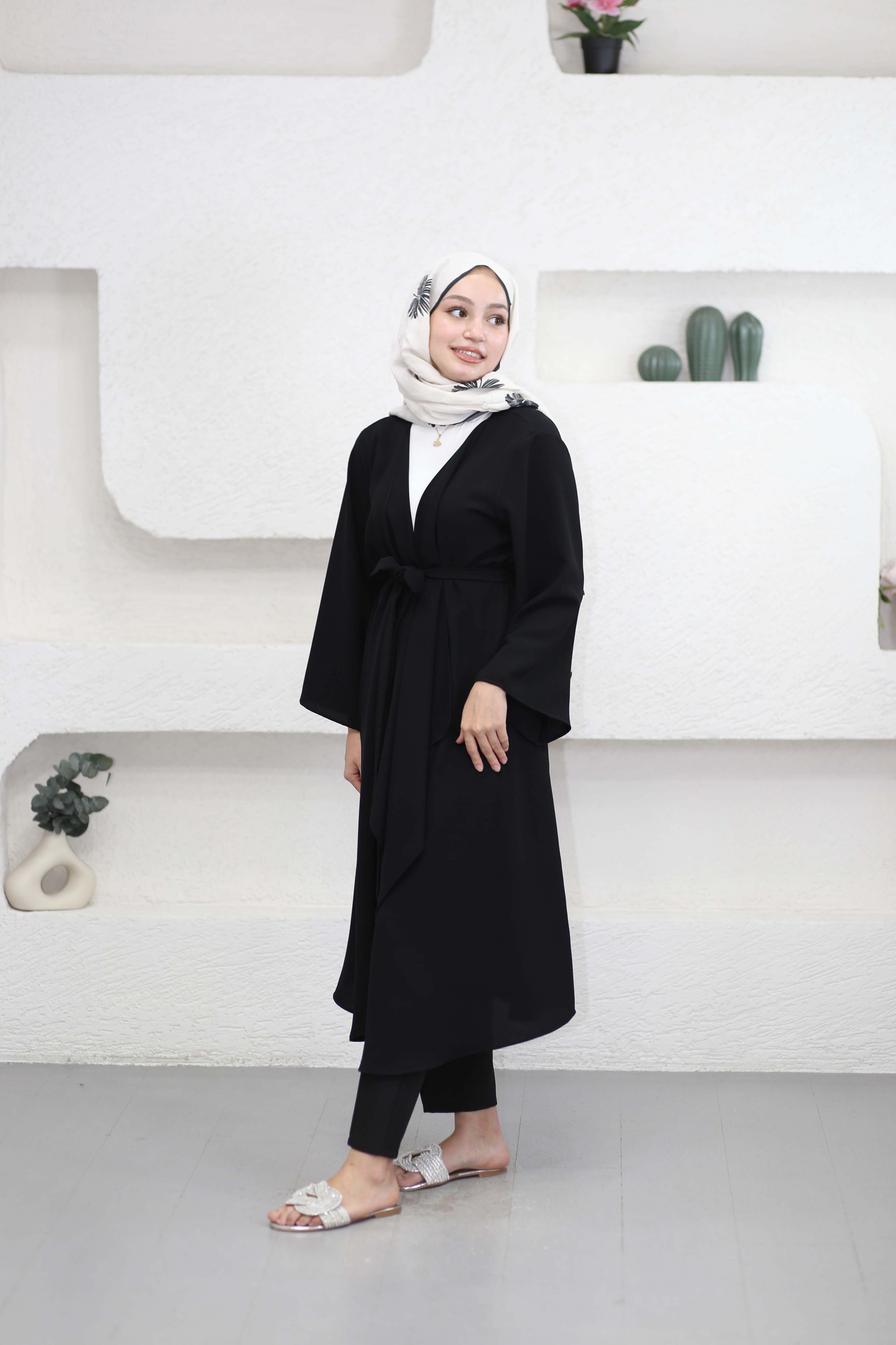 Ferda Kimono Siyah 9441