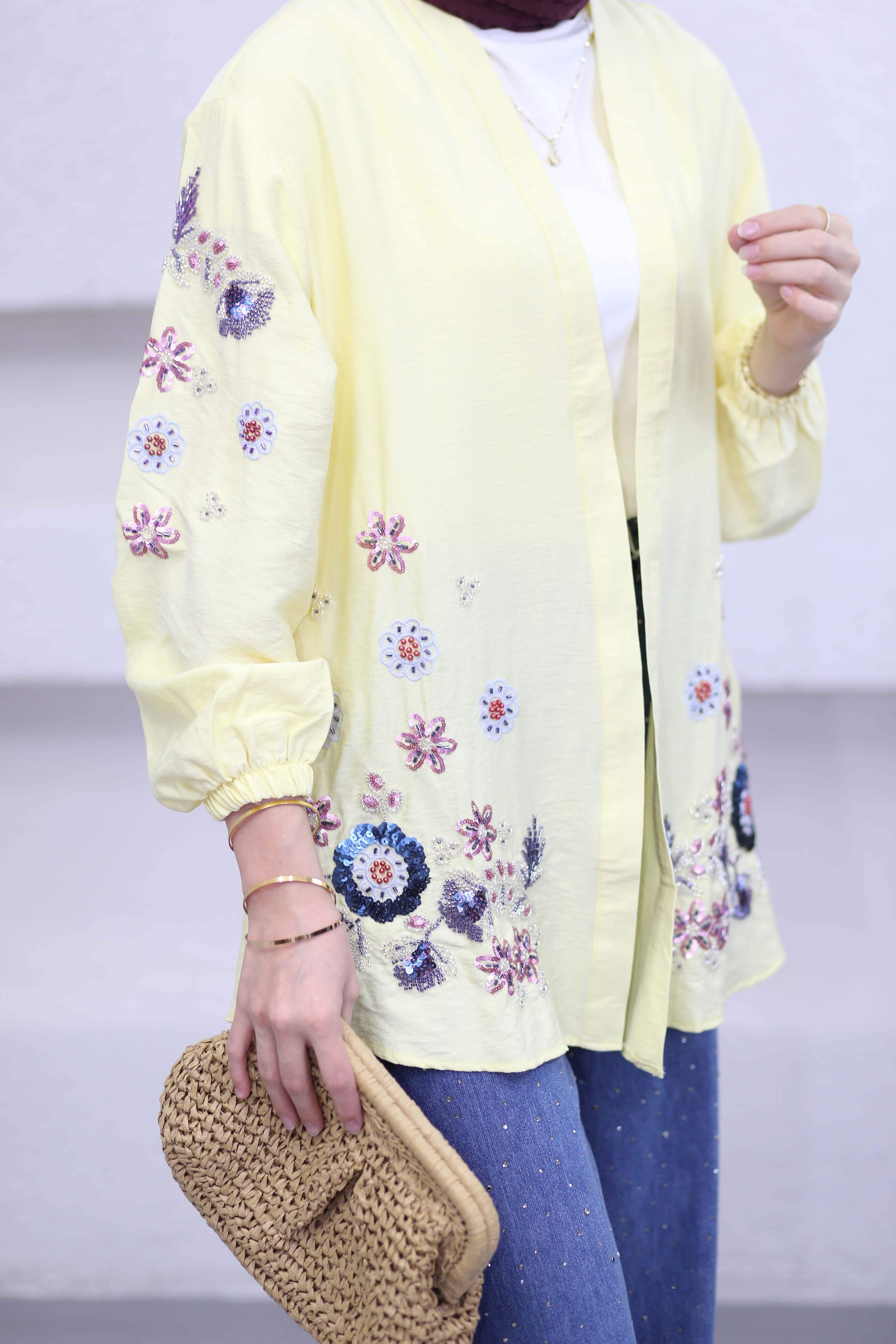 Elisa Kimono Sarı 26113