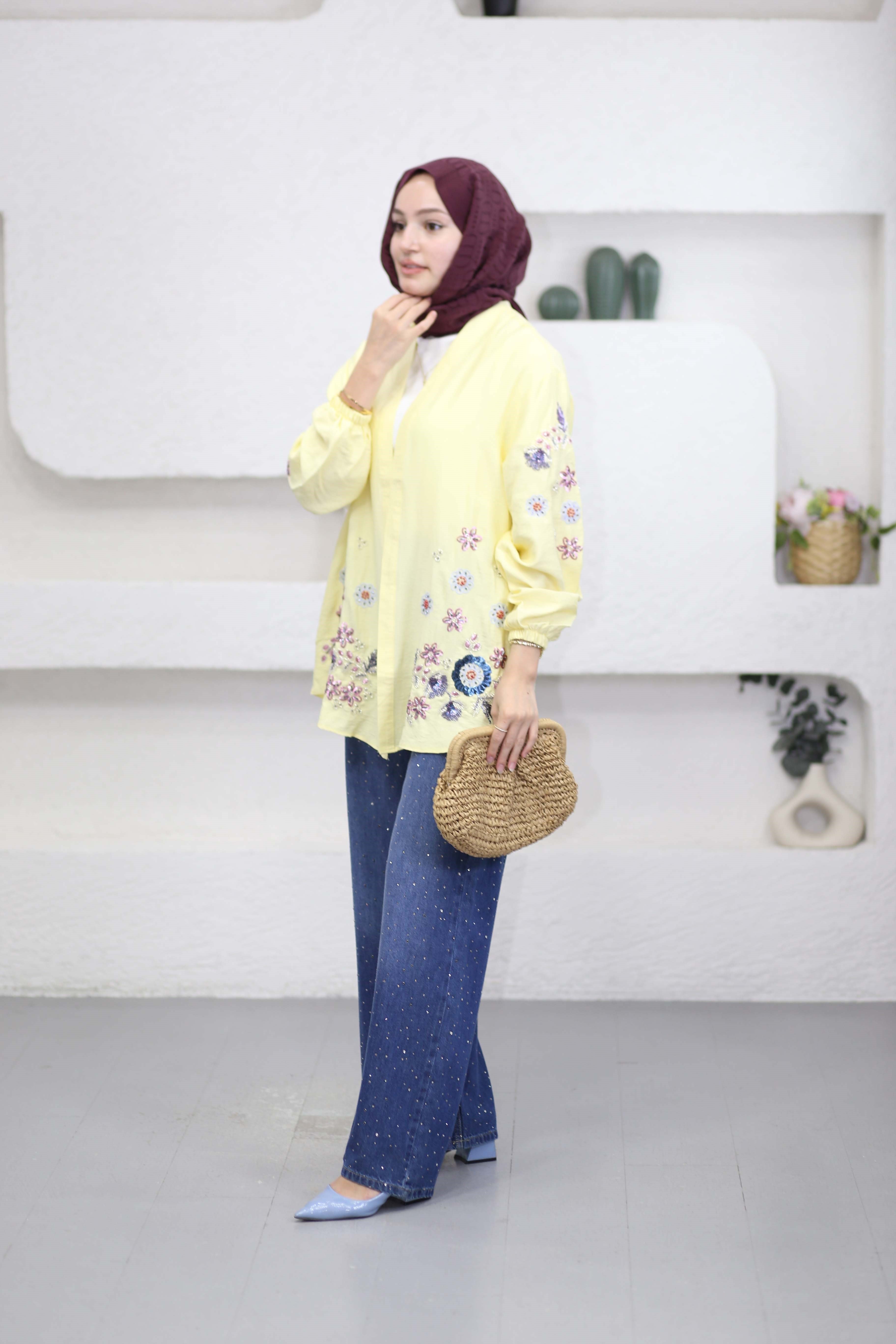 Elisa Kimono Sarı 26113