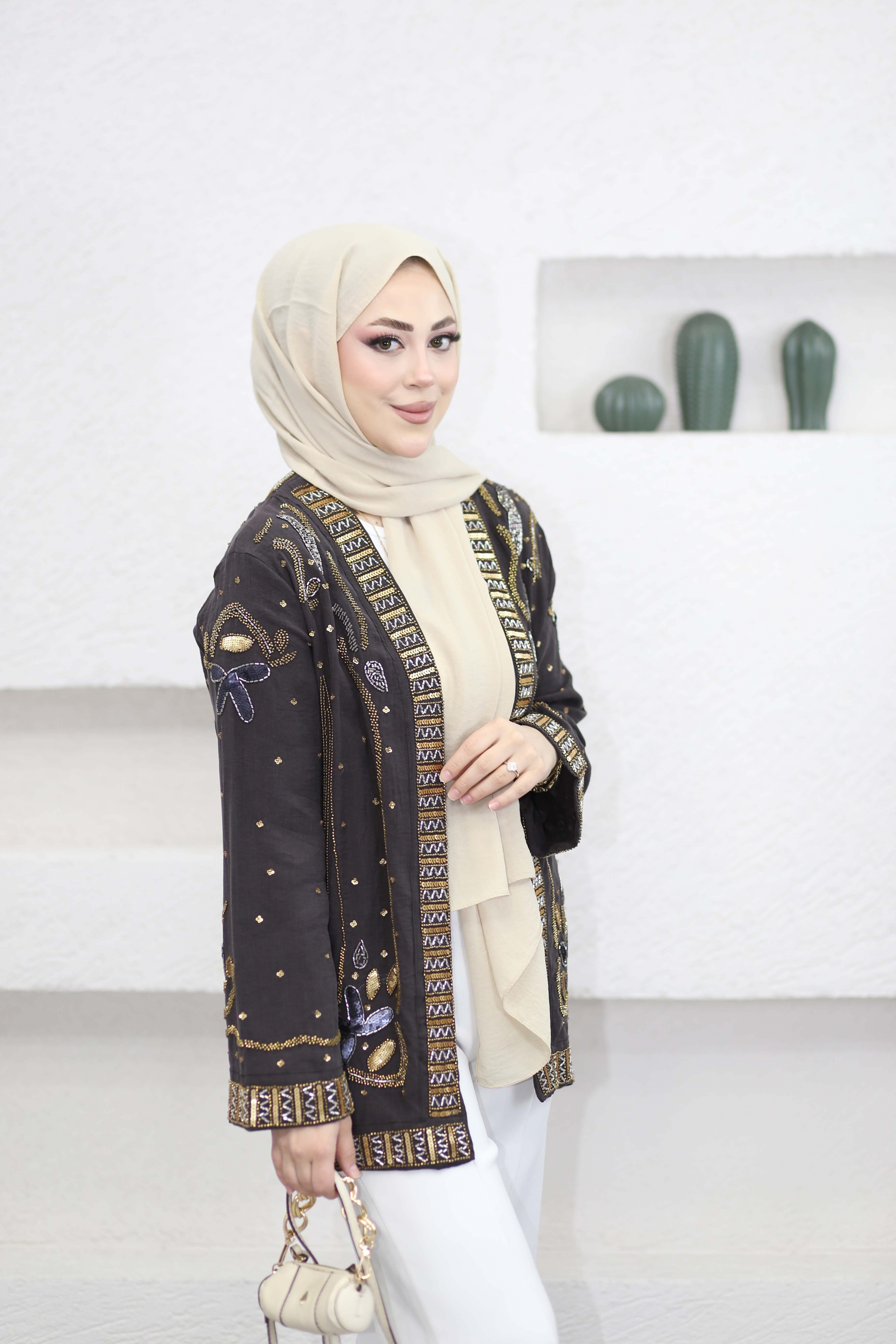 Sharm Kimono Kahverengi 34839