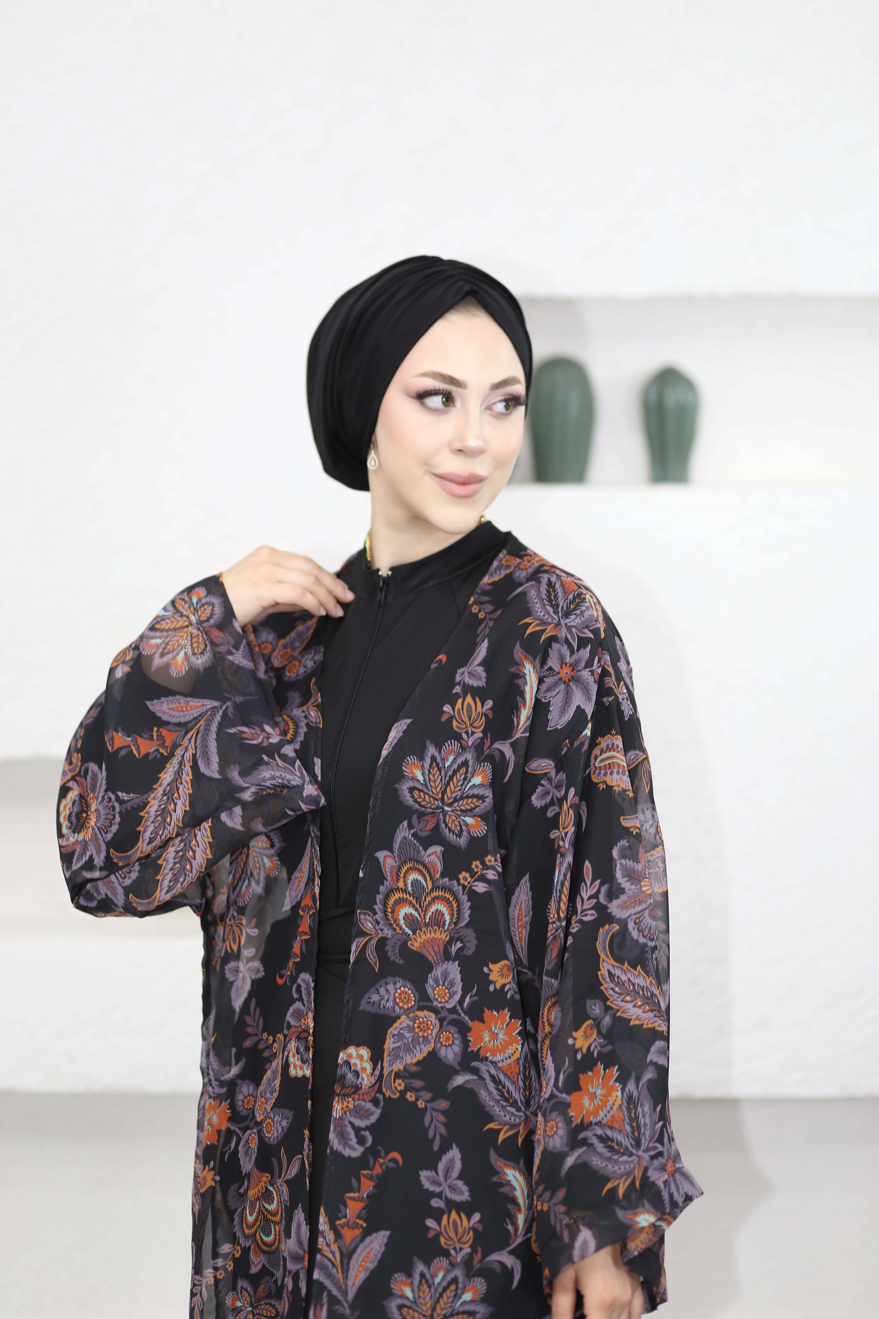 Desenli Kimono Kiremit 0002