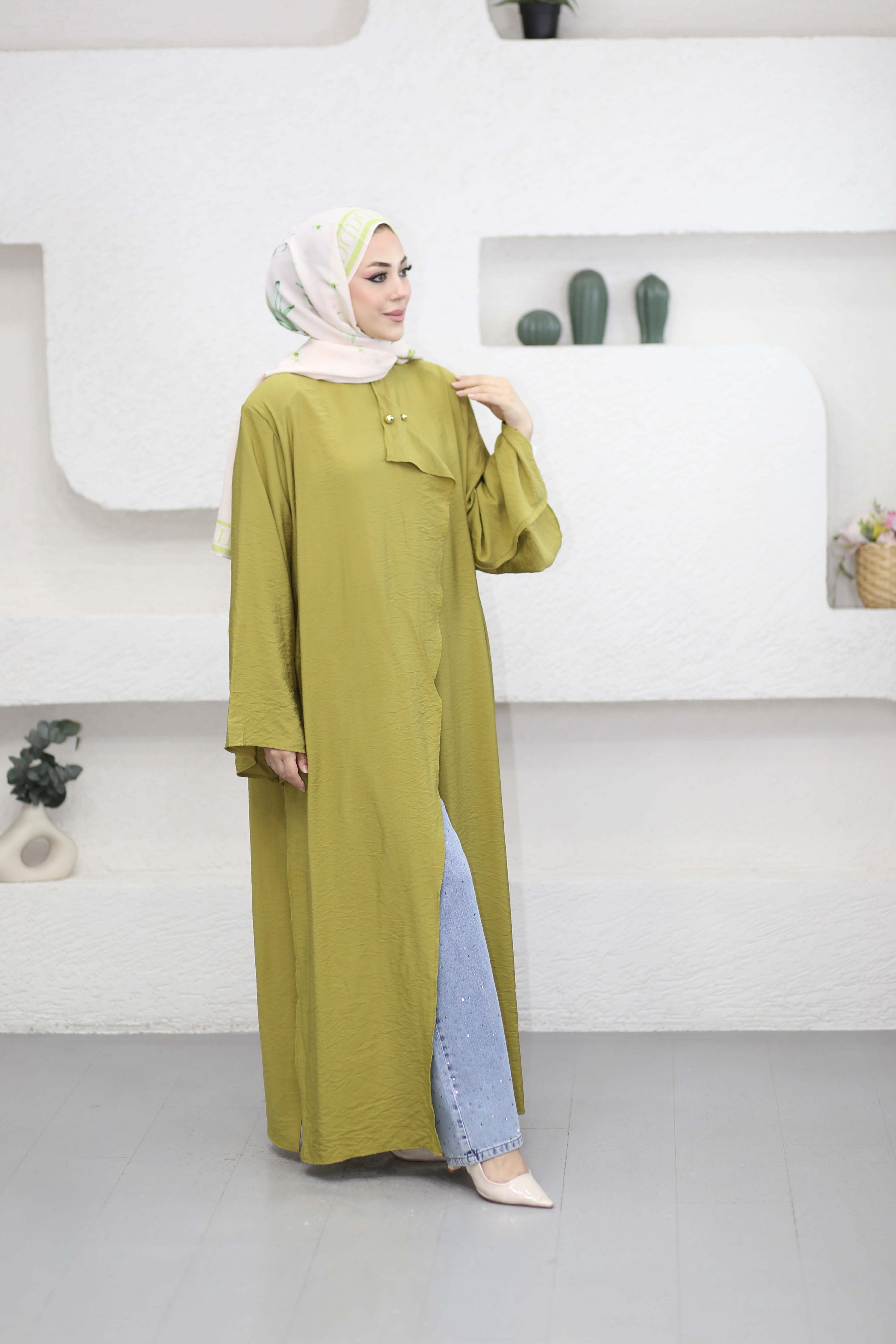 Nazan Tunik Yağ Yeşili 9017