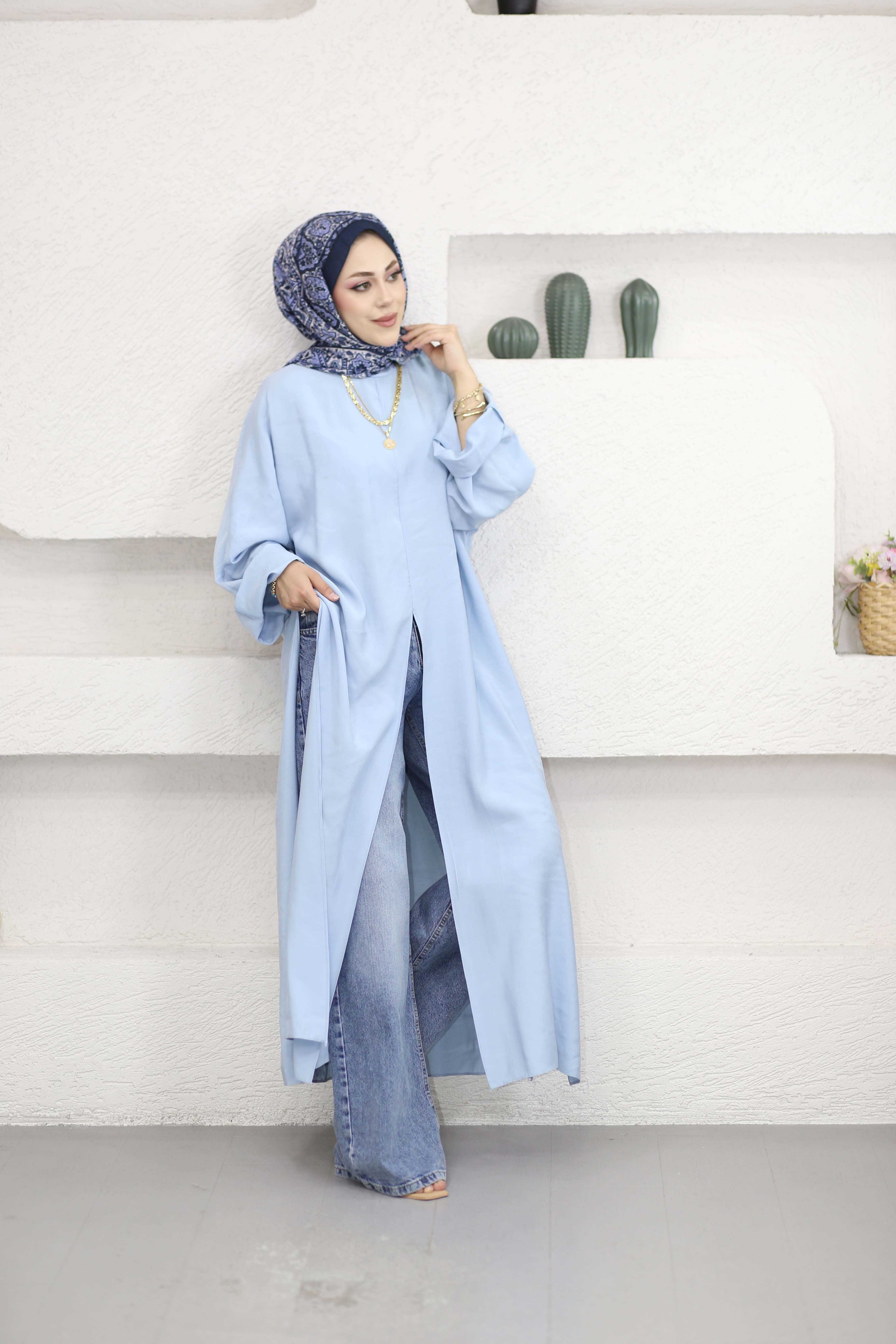 Feraye Tunik Bebe Mavi 2797