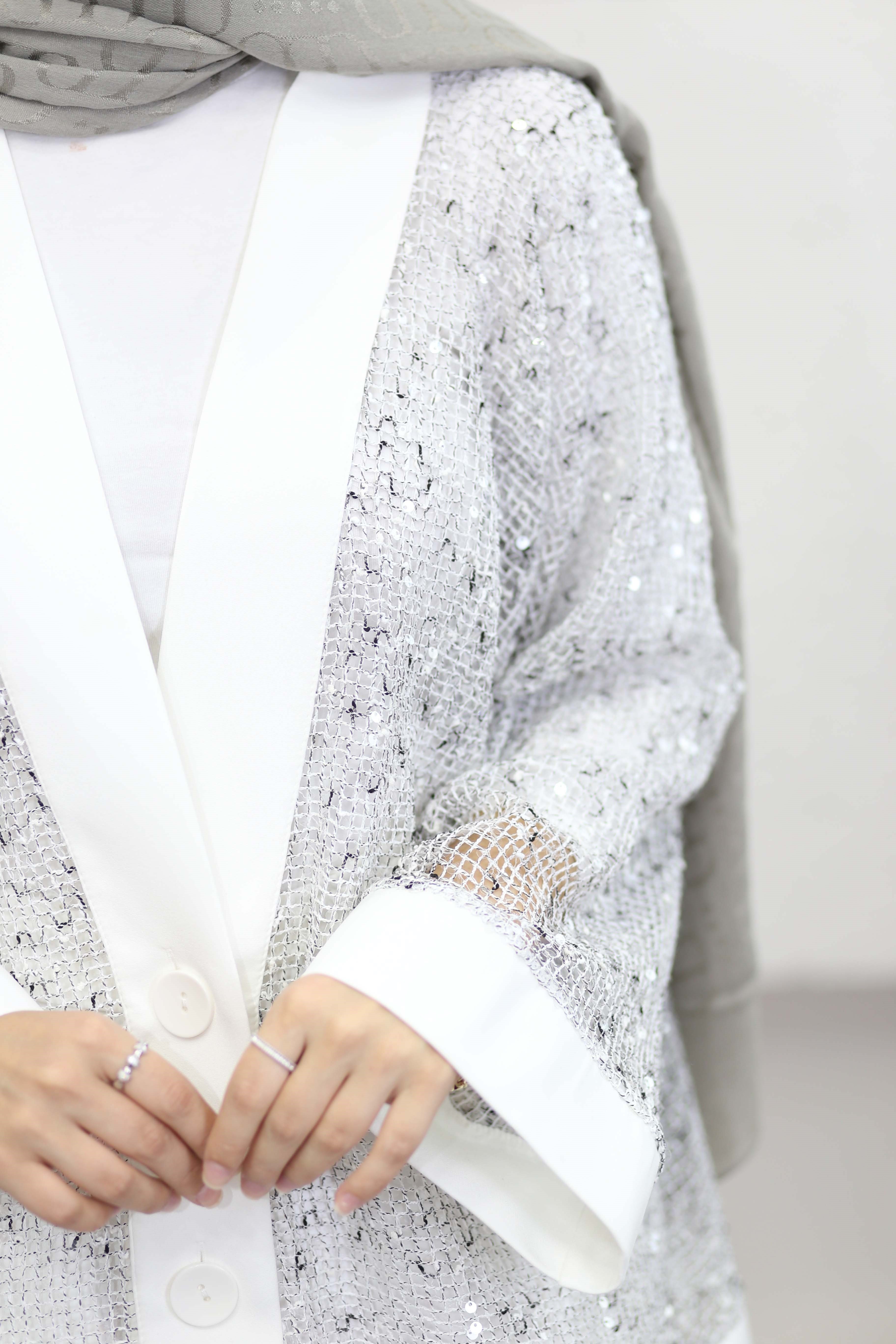 Pulpayet Detaylı Kimono Beyaz 1295
