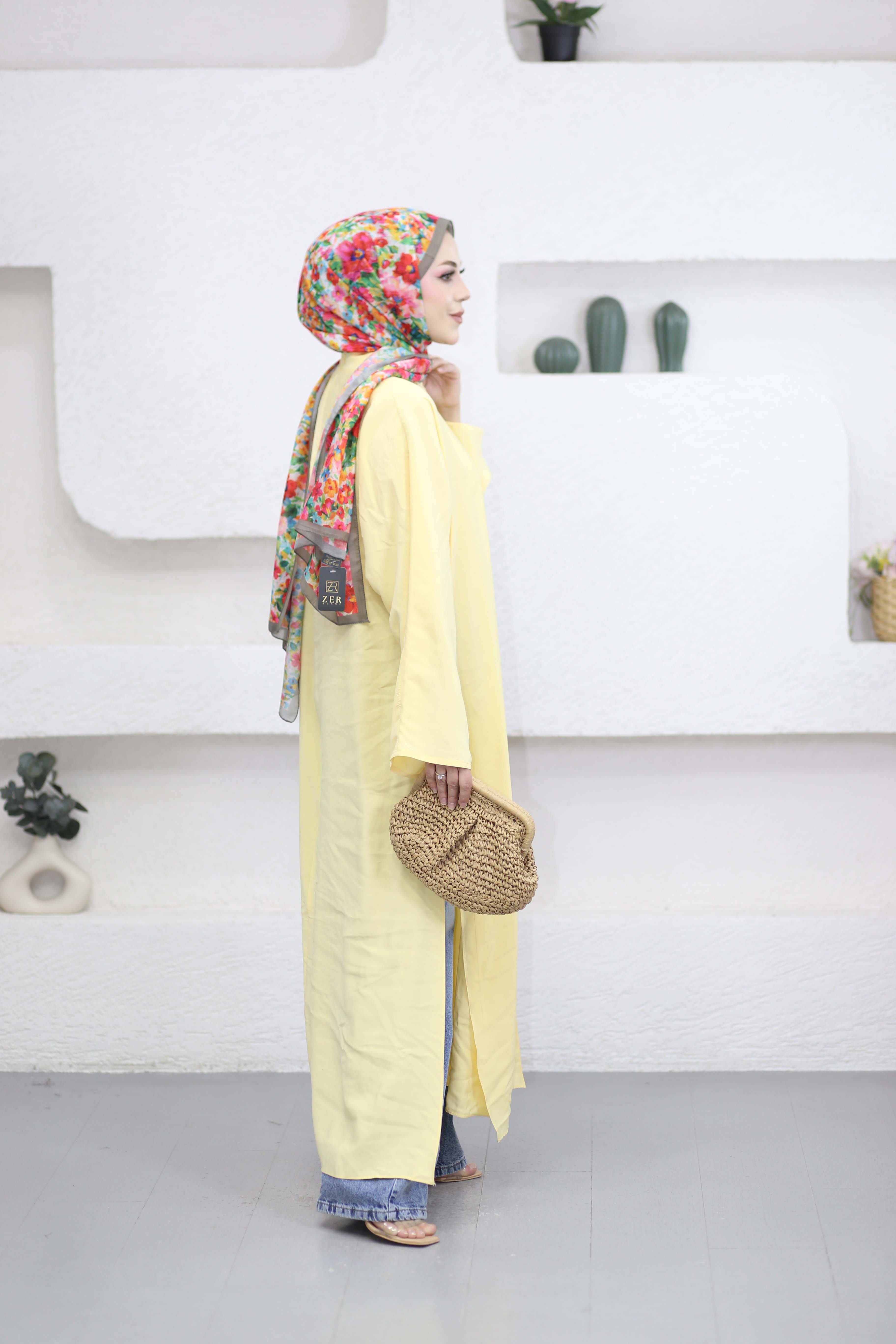 Feraye Tunik Sarı 2797